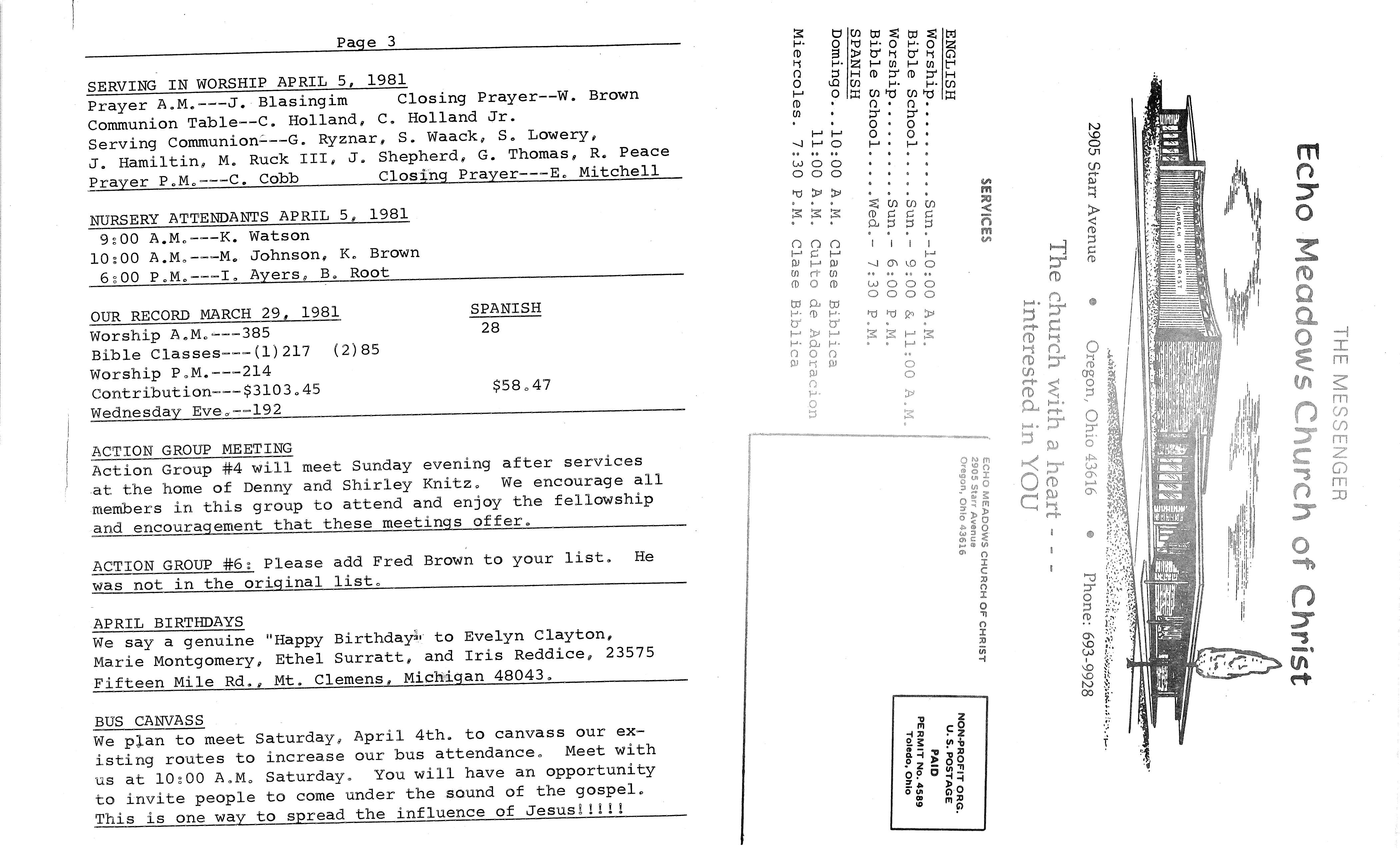 Scanned bulletin, page 1 of 1981-04-05.pdf