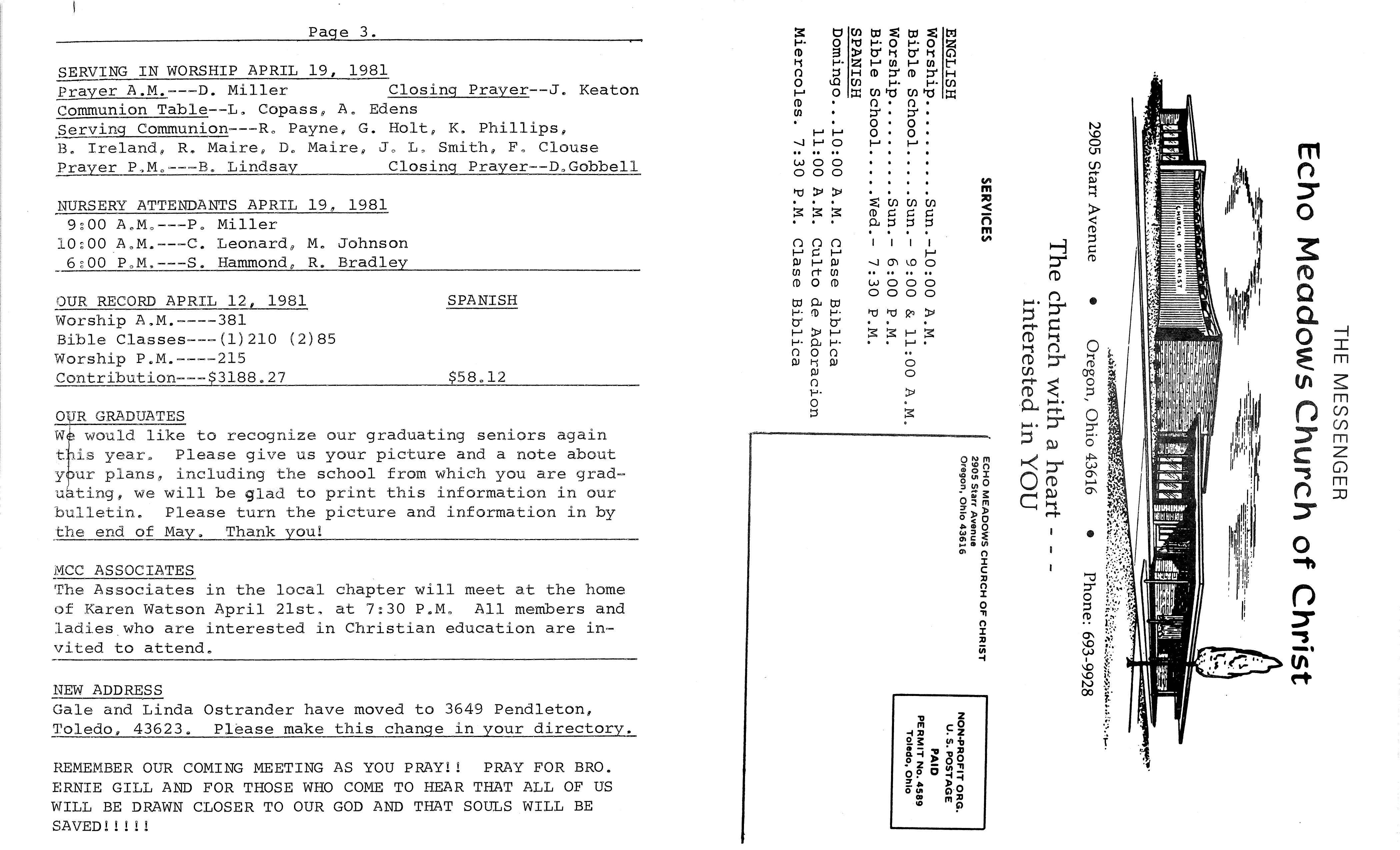 Scanned bulletin, page 1 of 1981-04-19.pdf