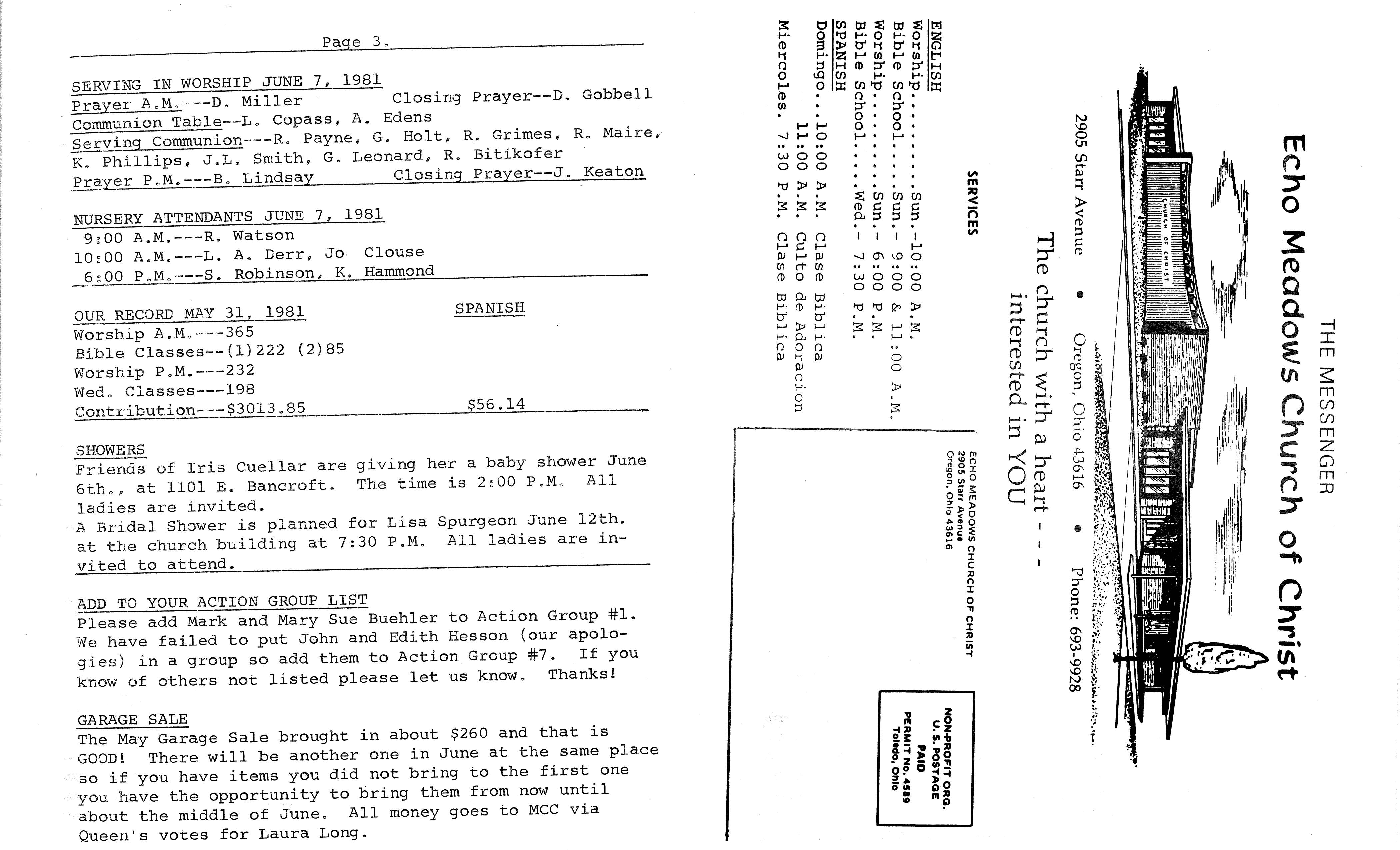 Scanned bulletin, page 1 of 1981-06-07.pdf
