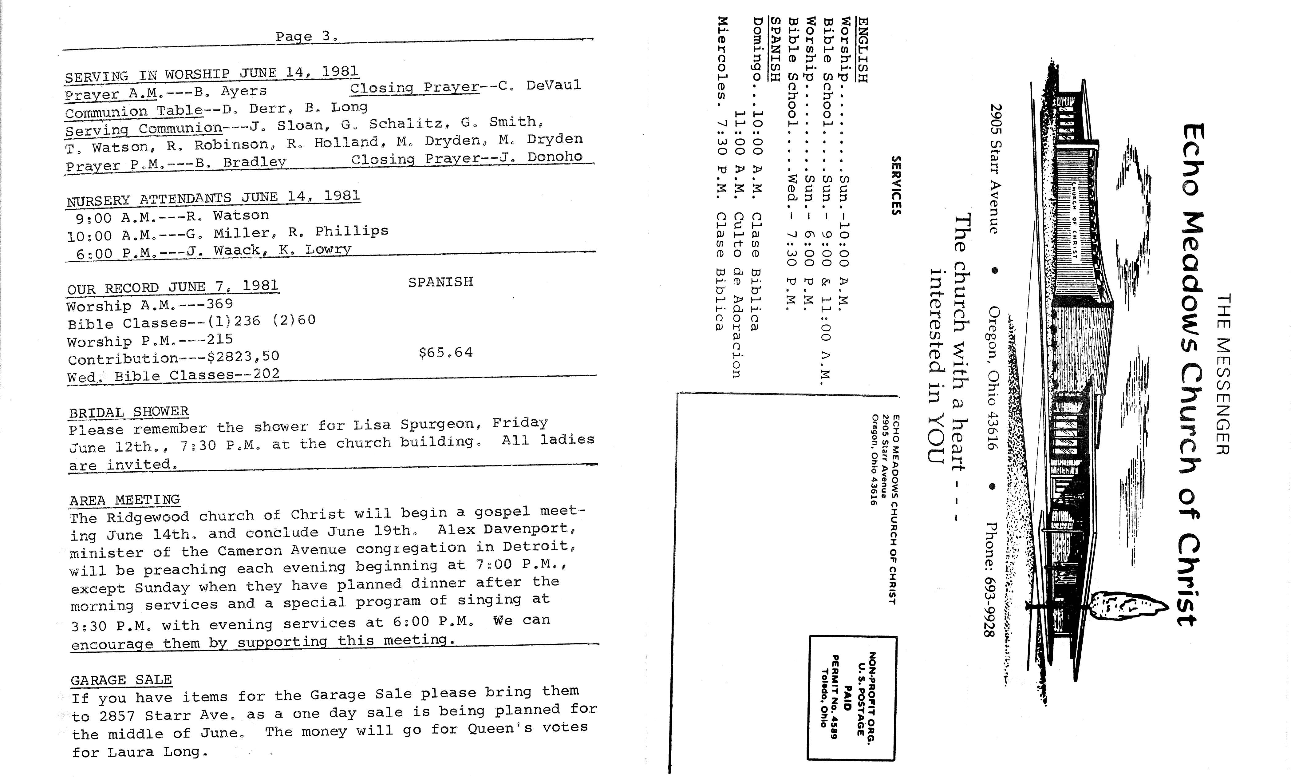 Scanned bulletin, page 1 of 1981-06-14.pdf