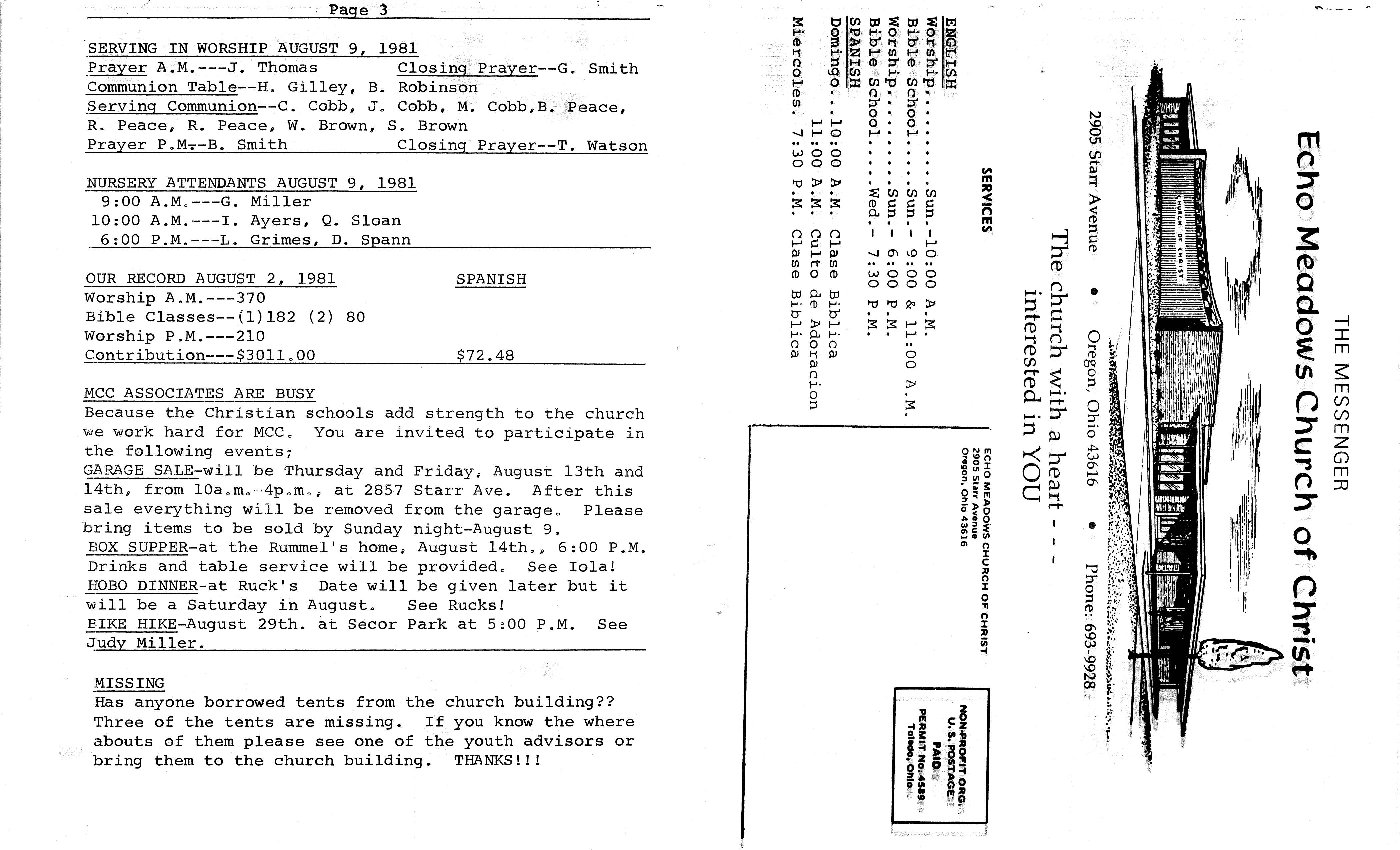 Scanned bulletin, page 1 of 1981-08-09.pdf