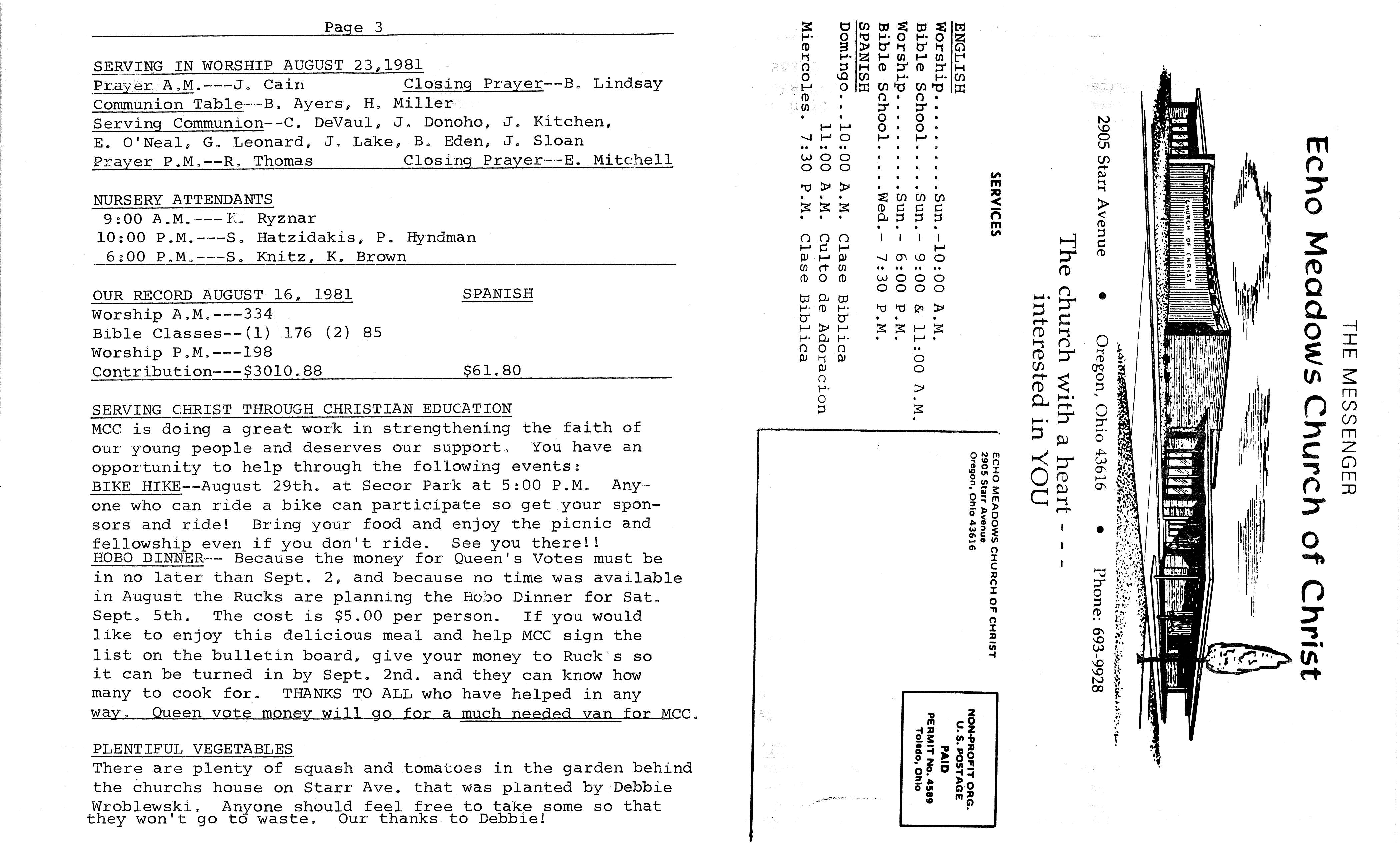 Scanned bulletin, page 1 of 1981-08-23.pdf