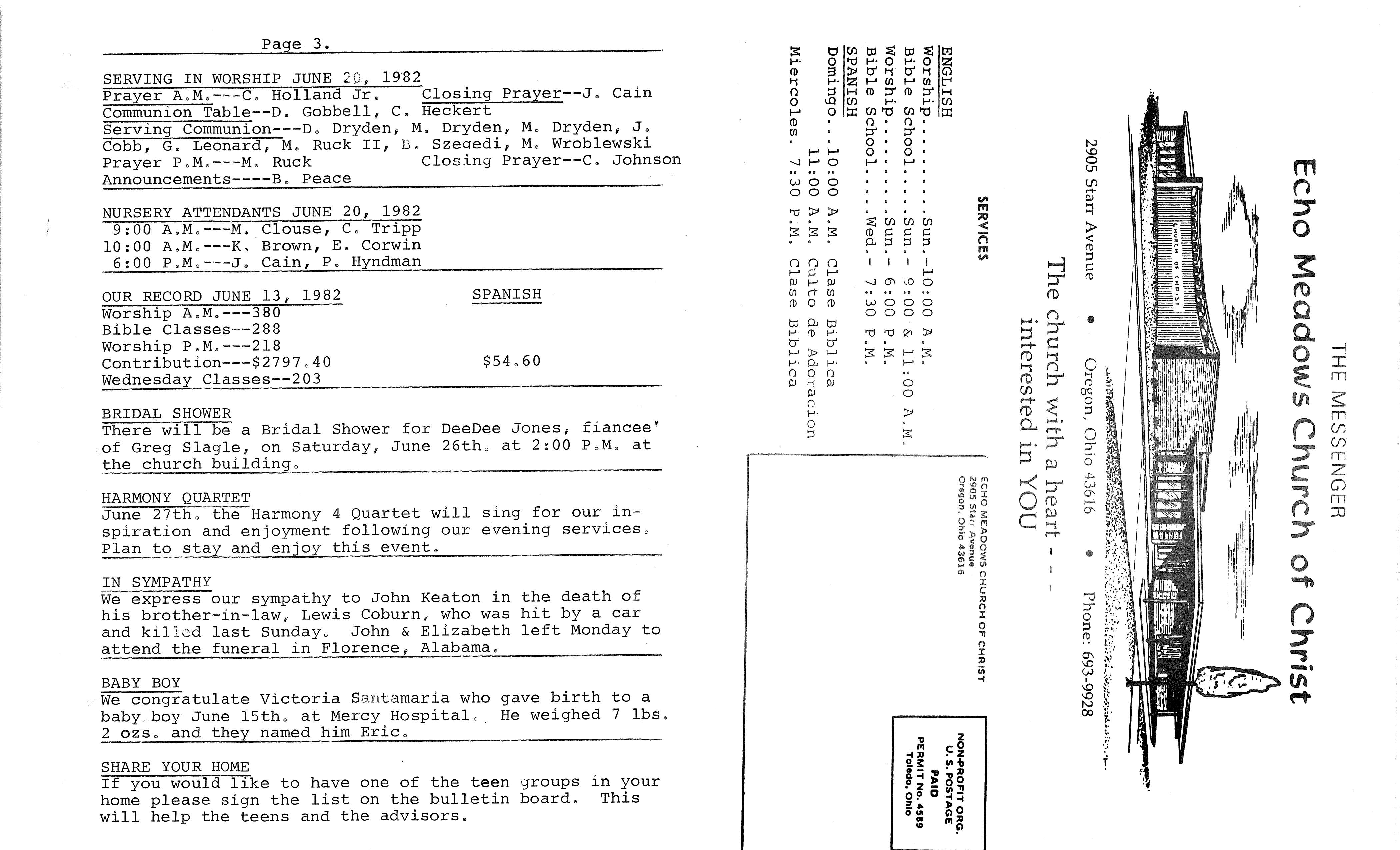 Scanned bulletin, page 1 of 1982-06-20.pdf
