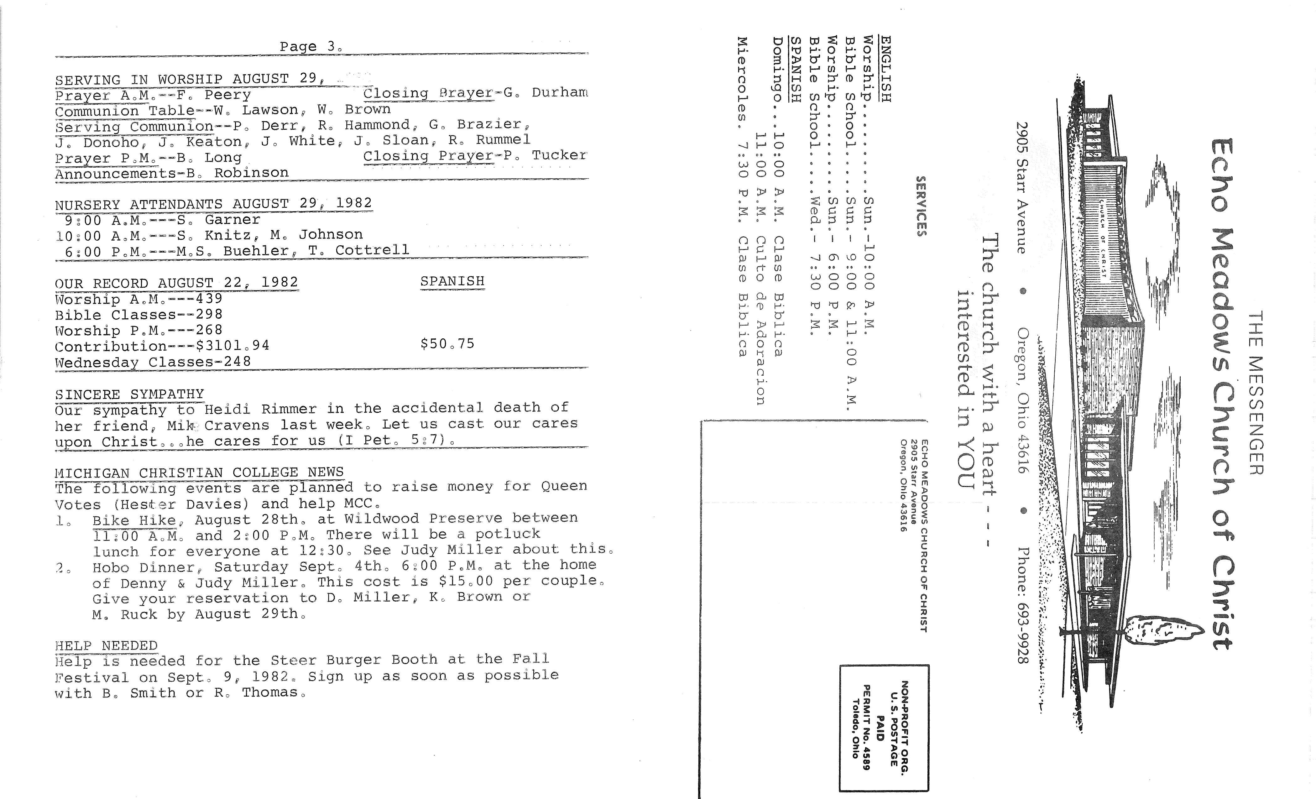 Scanned bulletin, page 1 of 1982-08-29.pdf