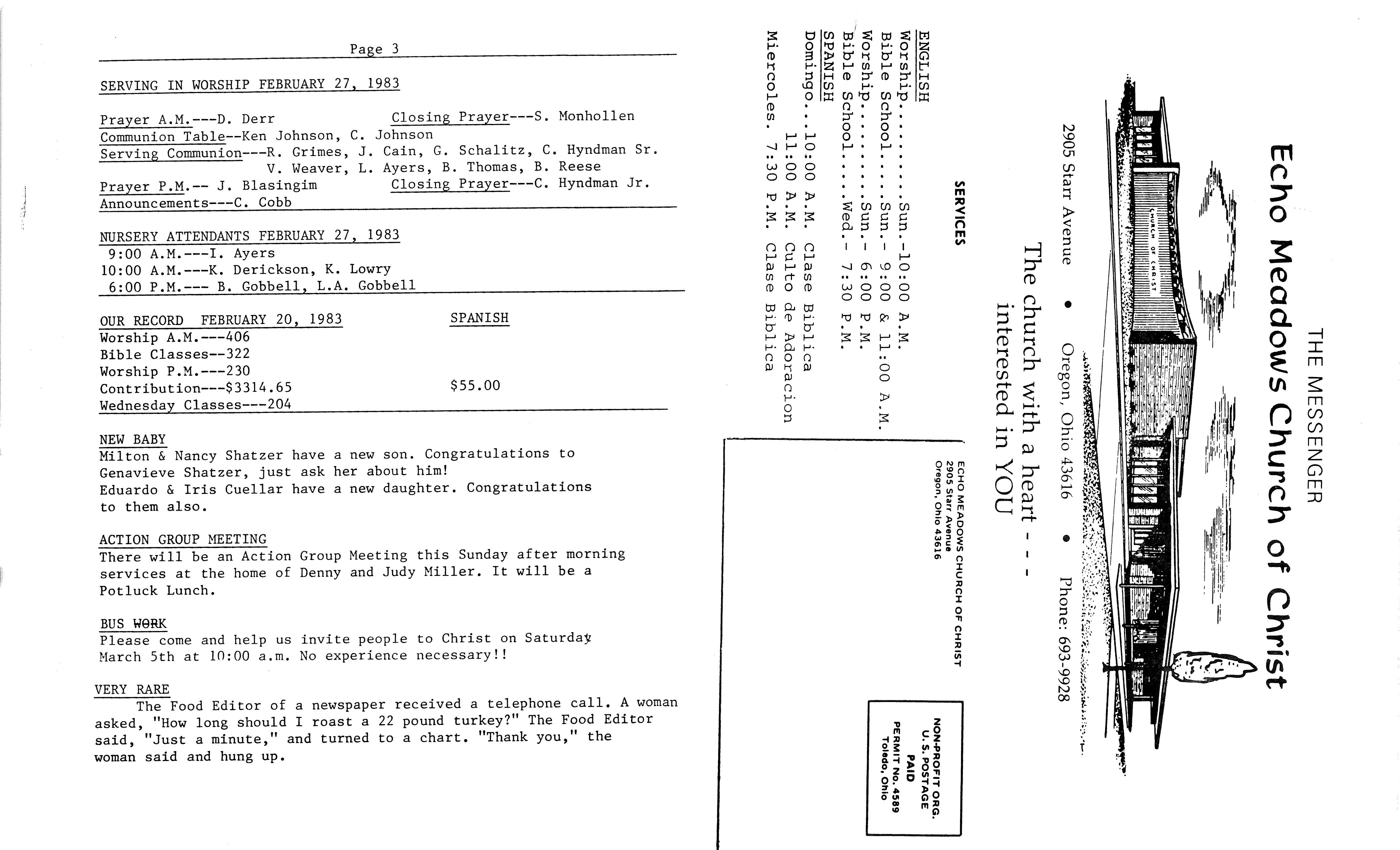 Scanned bulletin, page 1 of 1983-02-27.pdf
