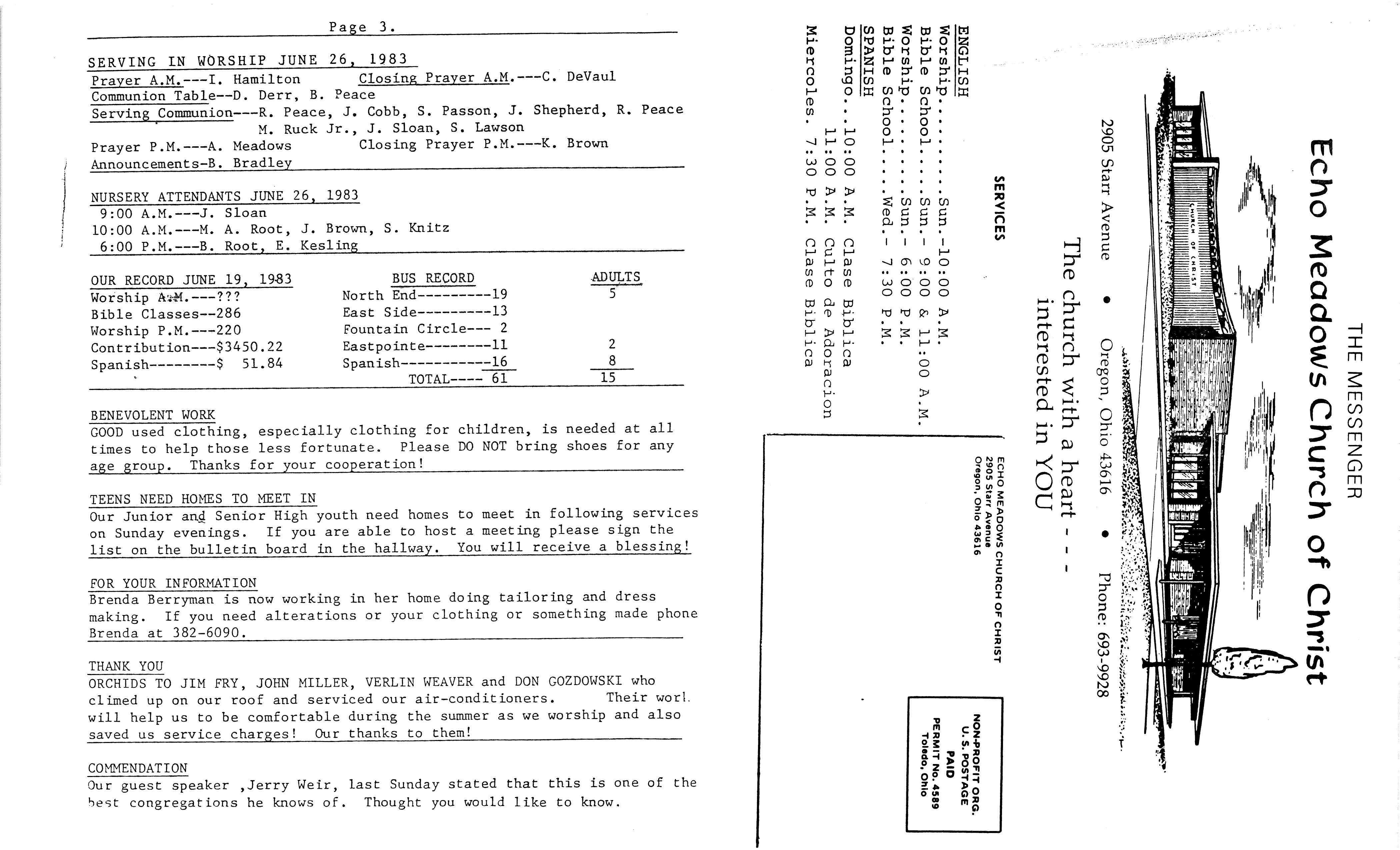Scanned bulletin, page 1 of 1983-06-26.pdf