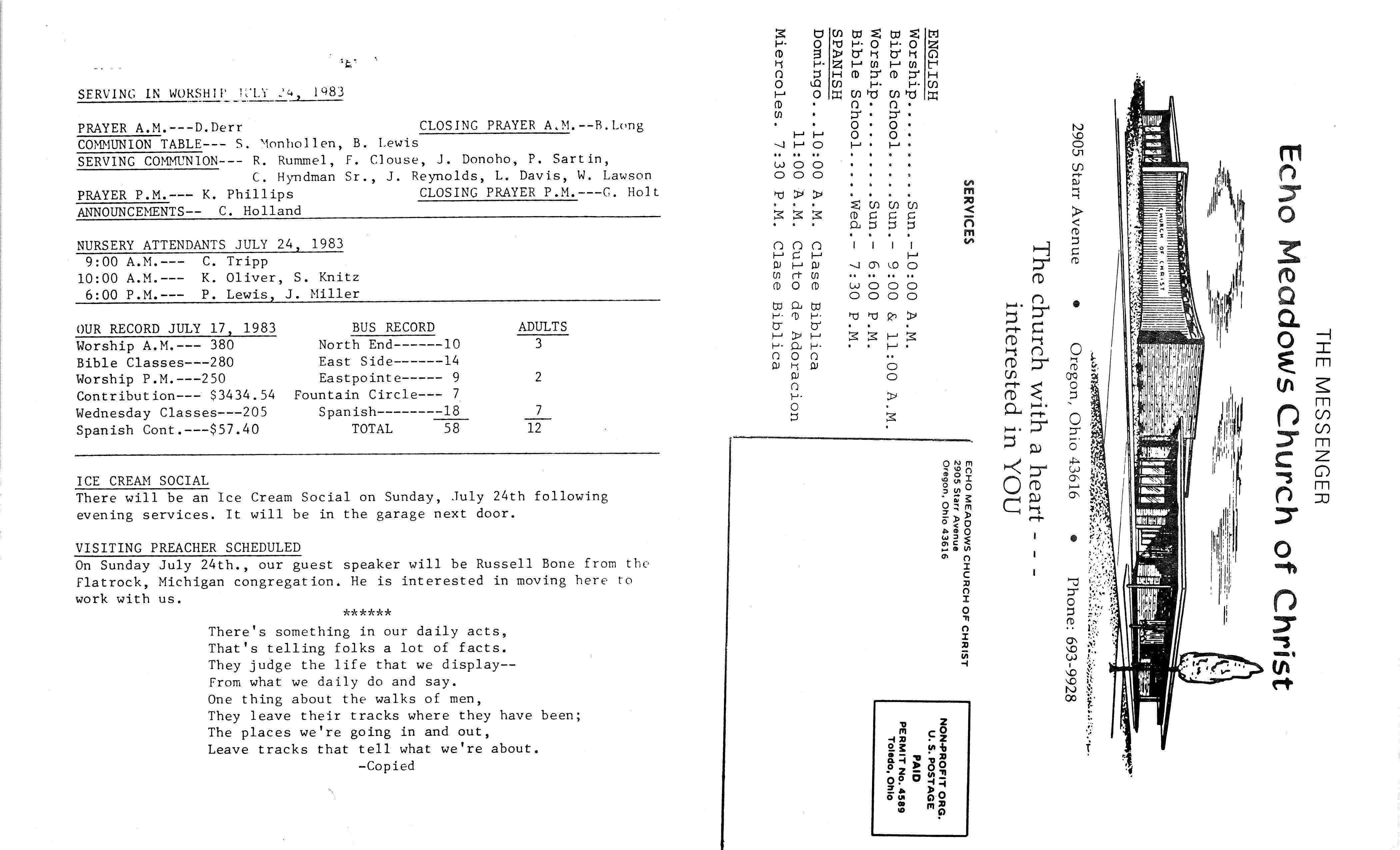 Scanned bulletin, page 1 of 1983-07-24.pdf