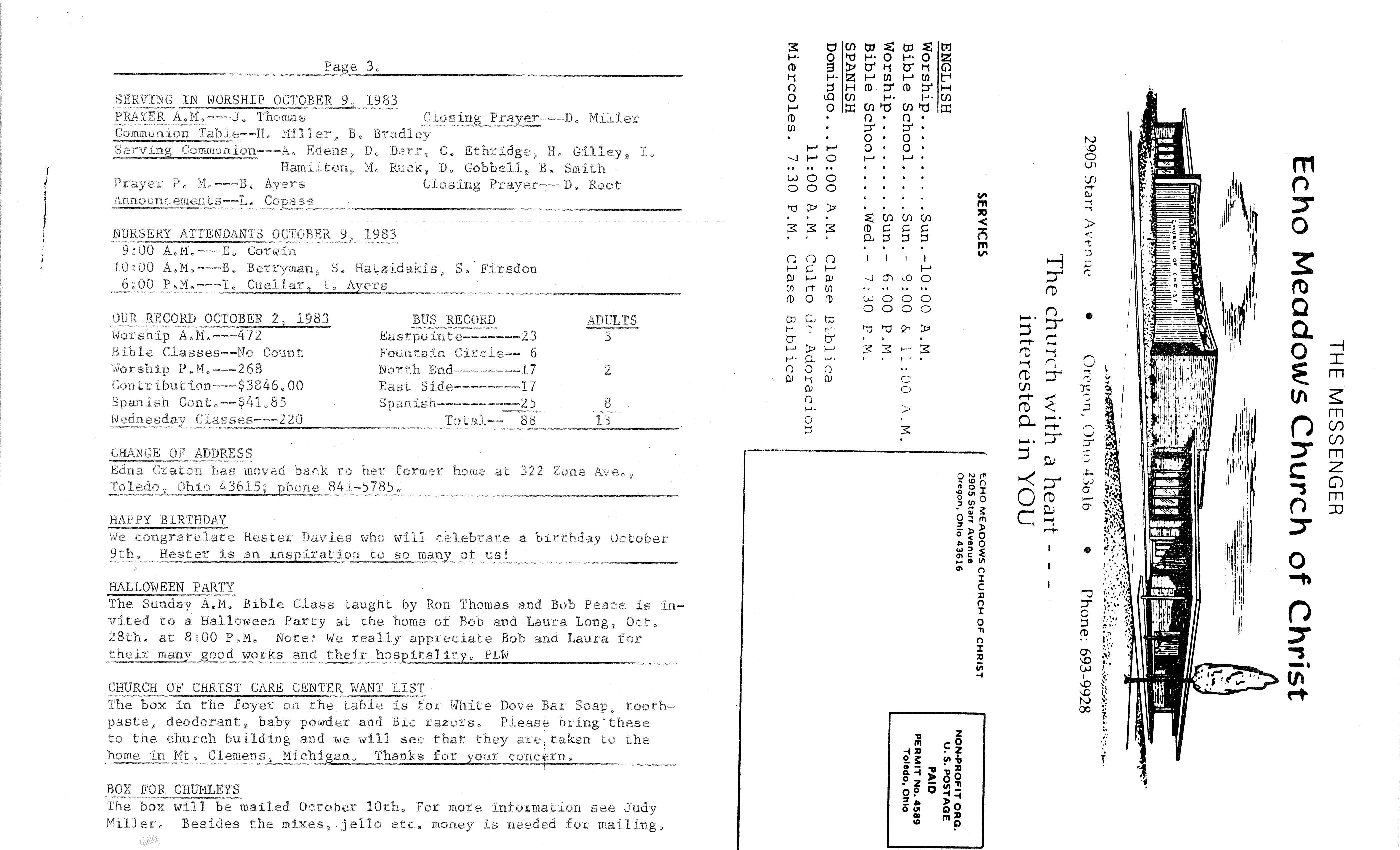 Scanned bulletin, page 1 of 1983-10-09.pdf