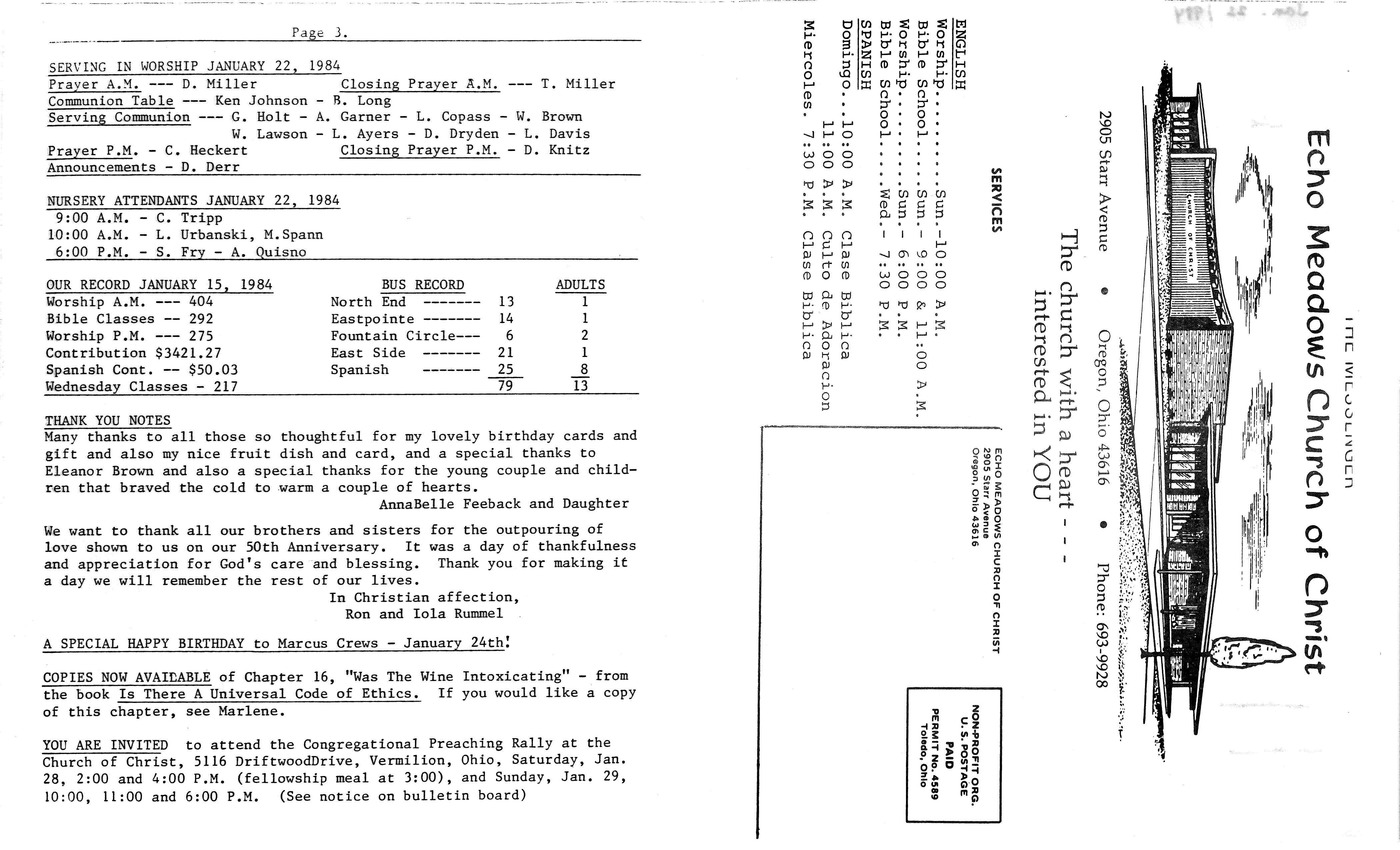 Scanned bulletin, page 1 of 1984-01-22.pdf