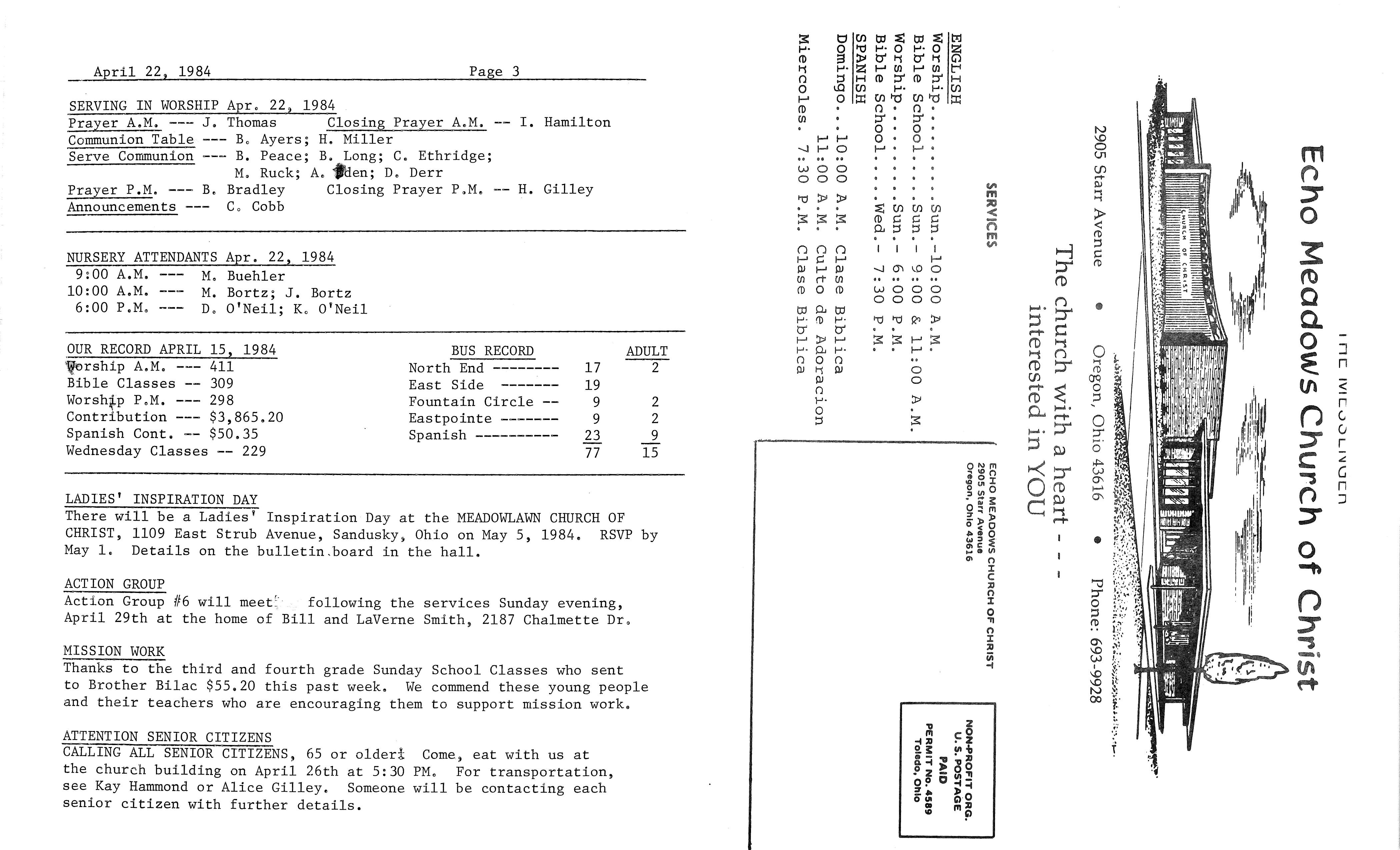 Scanned bulletin, page 1 of 1984-04-22.pdf