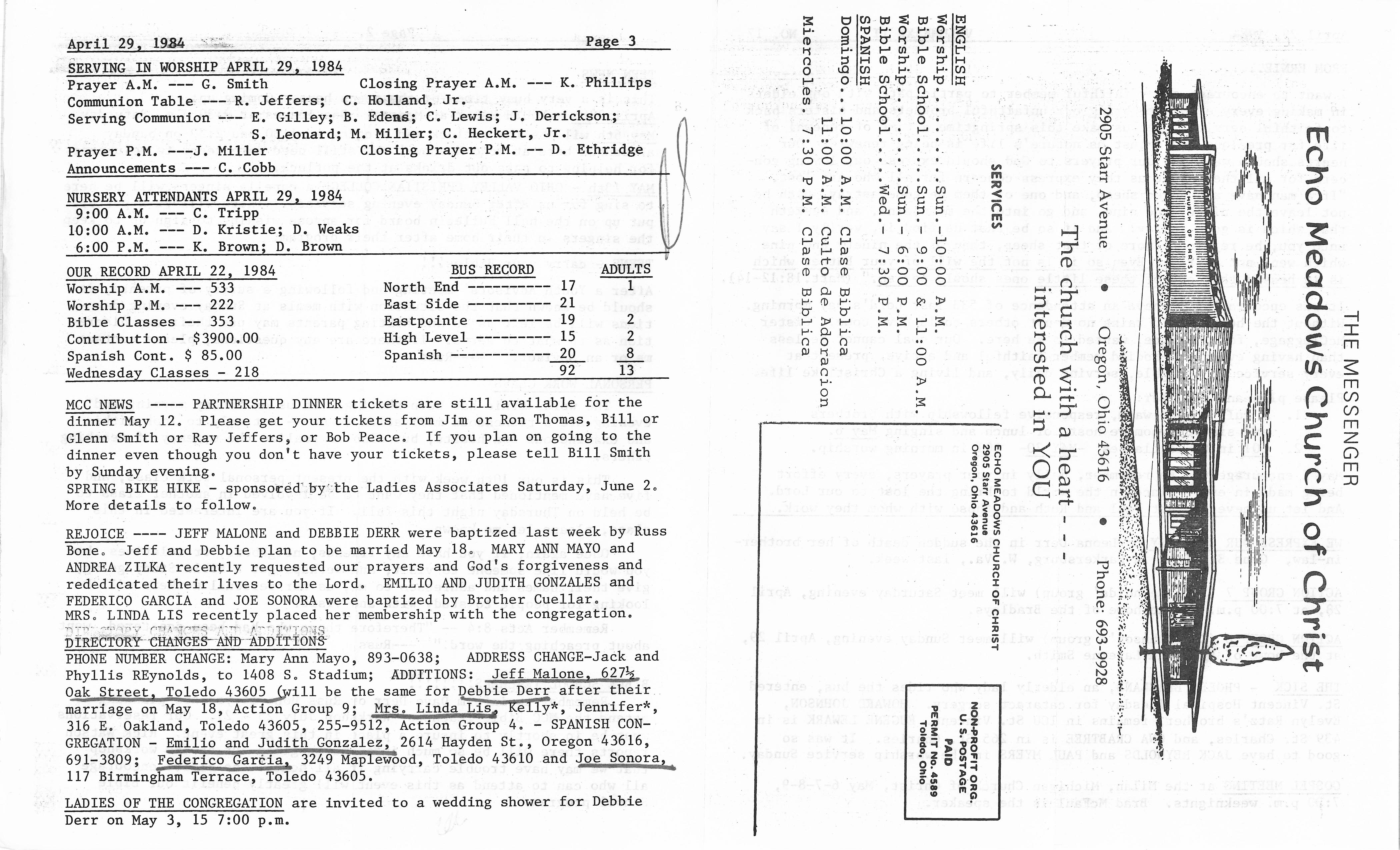 Scanned bulletin, page 1 of 1984-04-29.pdf