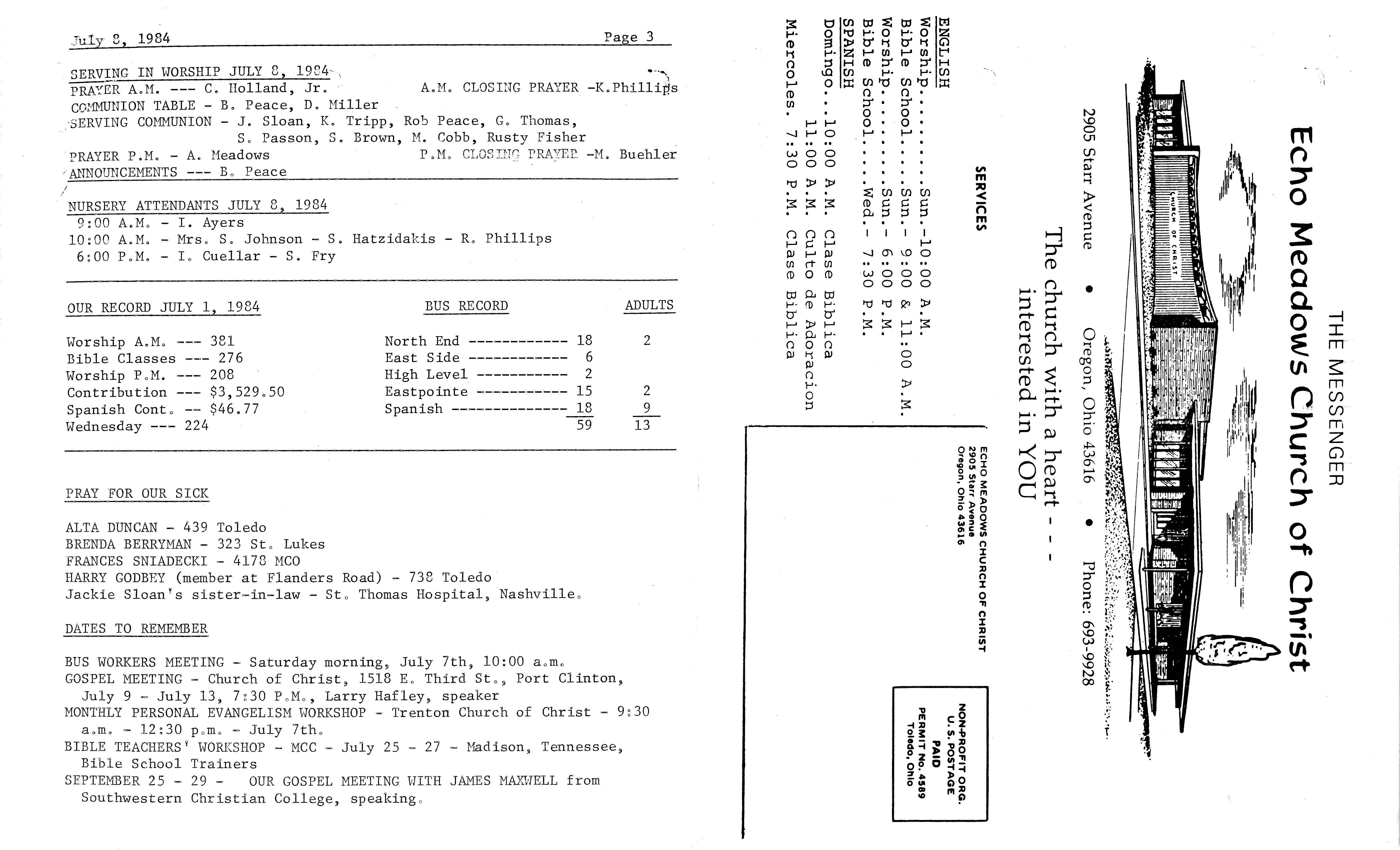 Scanned bulletin, page 1 of 1984-07-08.pdf