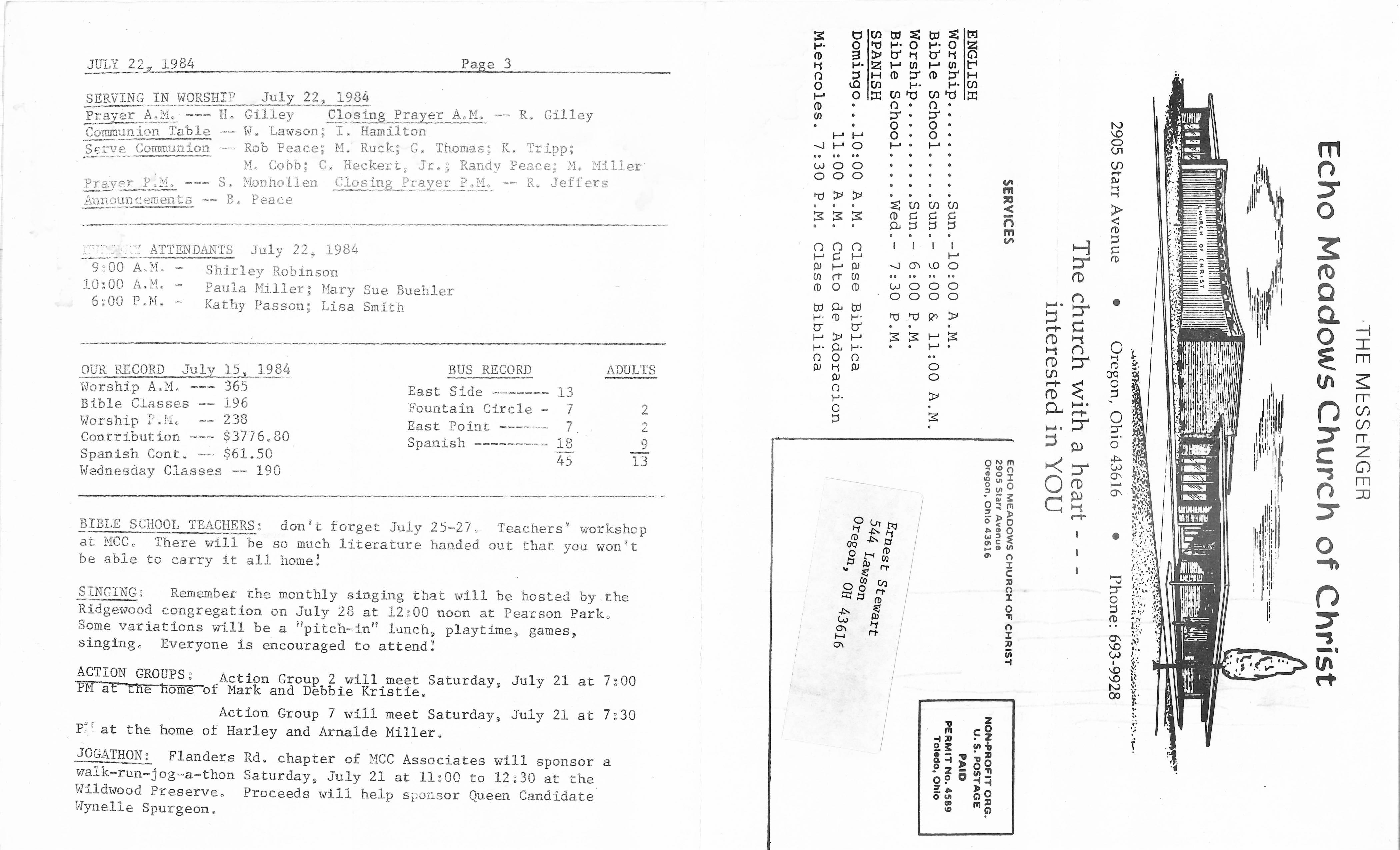 Scanned bulletin, page 1 of 1984-07-22.pdf