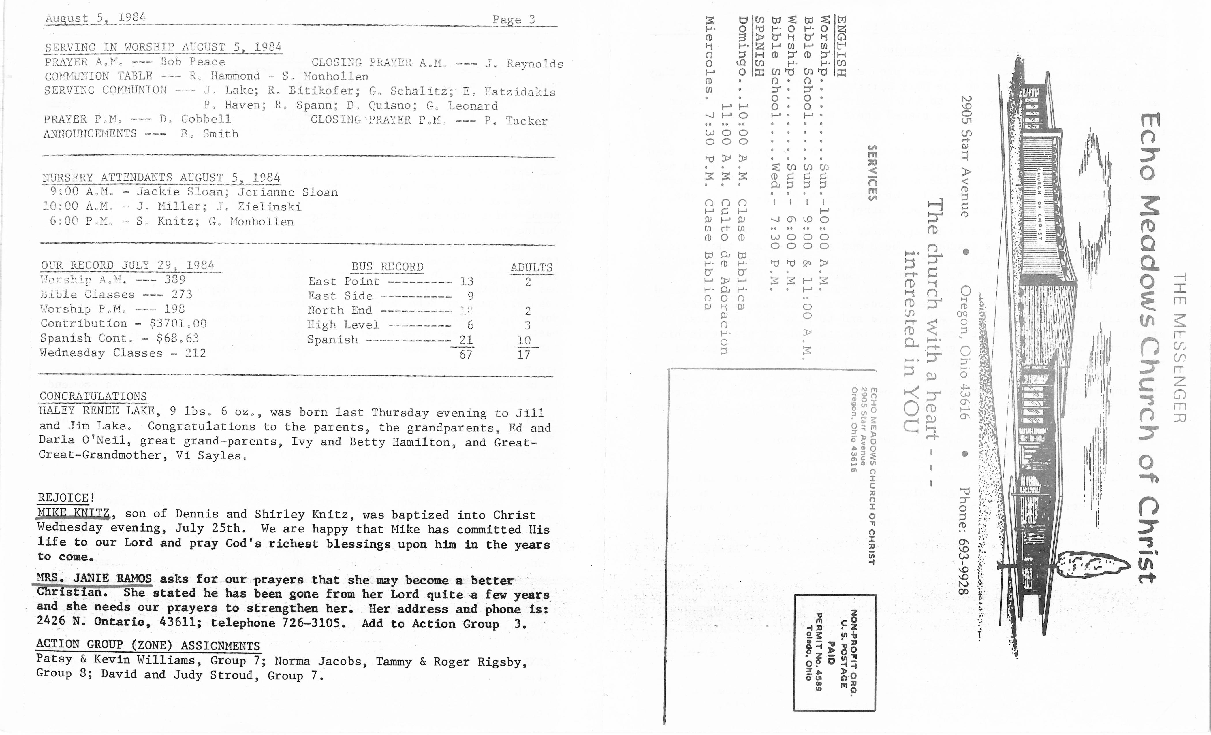 Scanned bulletin, page 1 of 1984-08-05.pdf