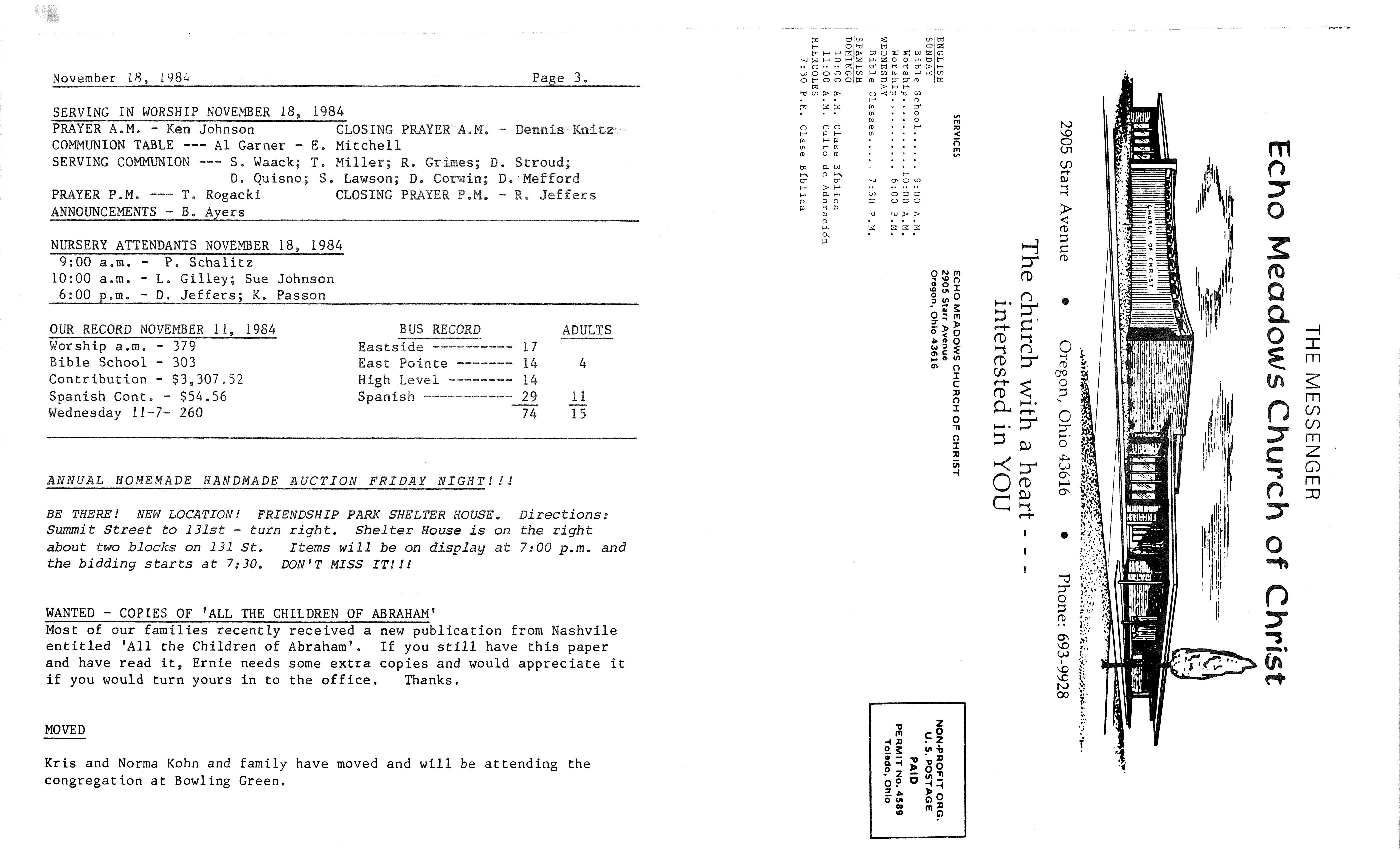 Scanned bulletin, page 1 of 1984-11-18.pdf