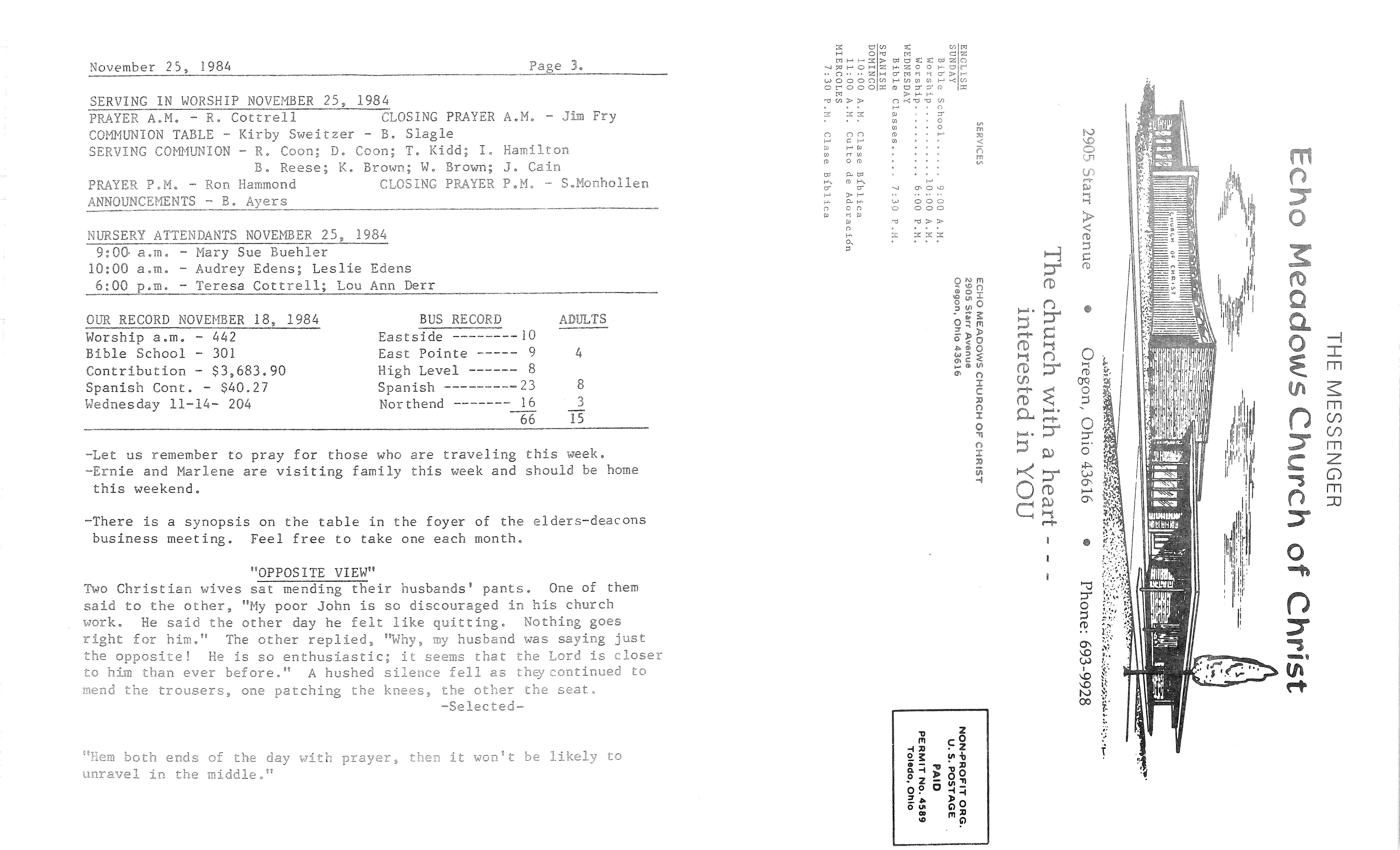 Scanned bulletin, page 1 of 1984-11-25.pdf