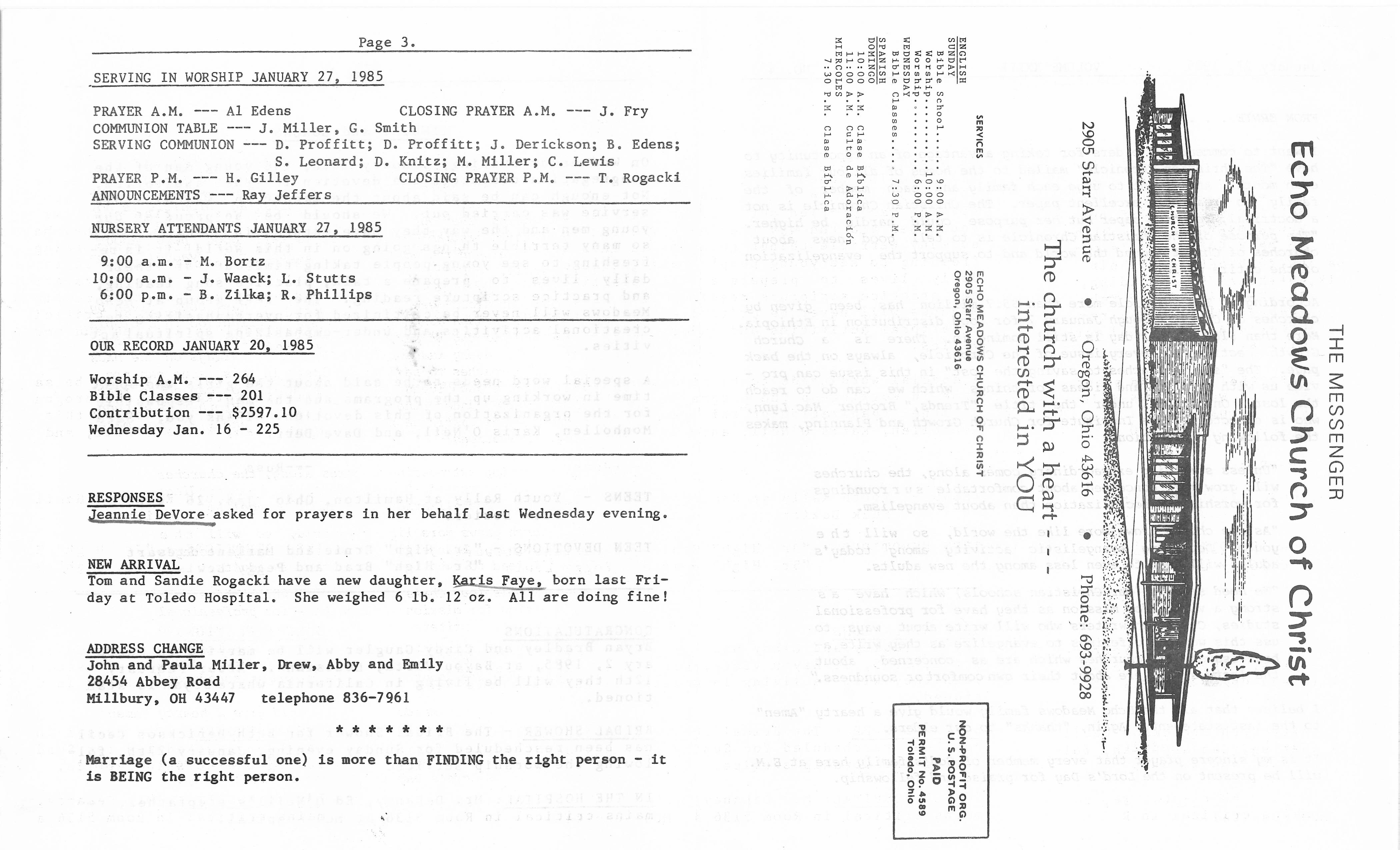 Scanned bulletin, page 1 of 1985-01-27.pdf