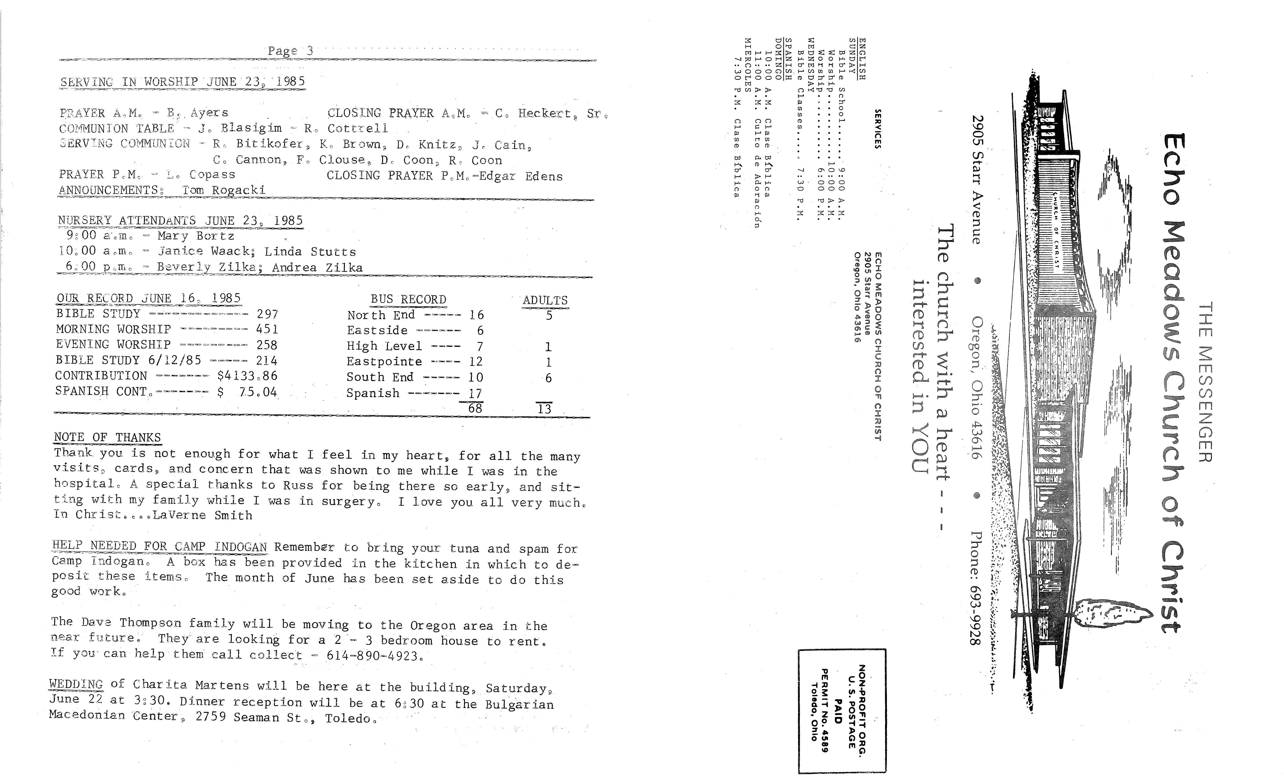 Scanned bulletin, page 1 of 1985-06-23.pdf
