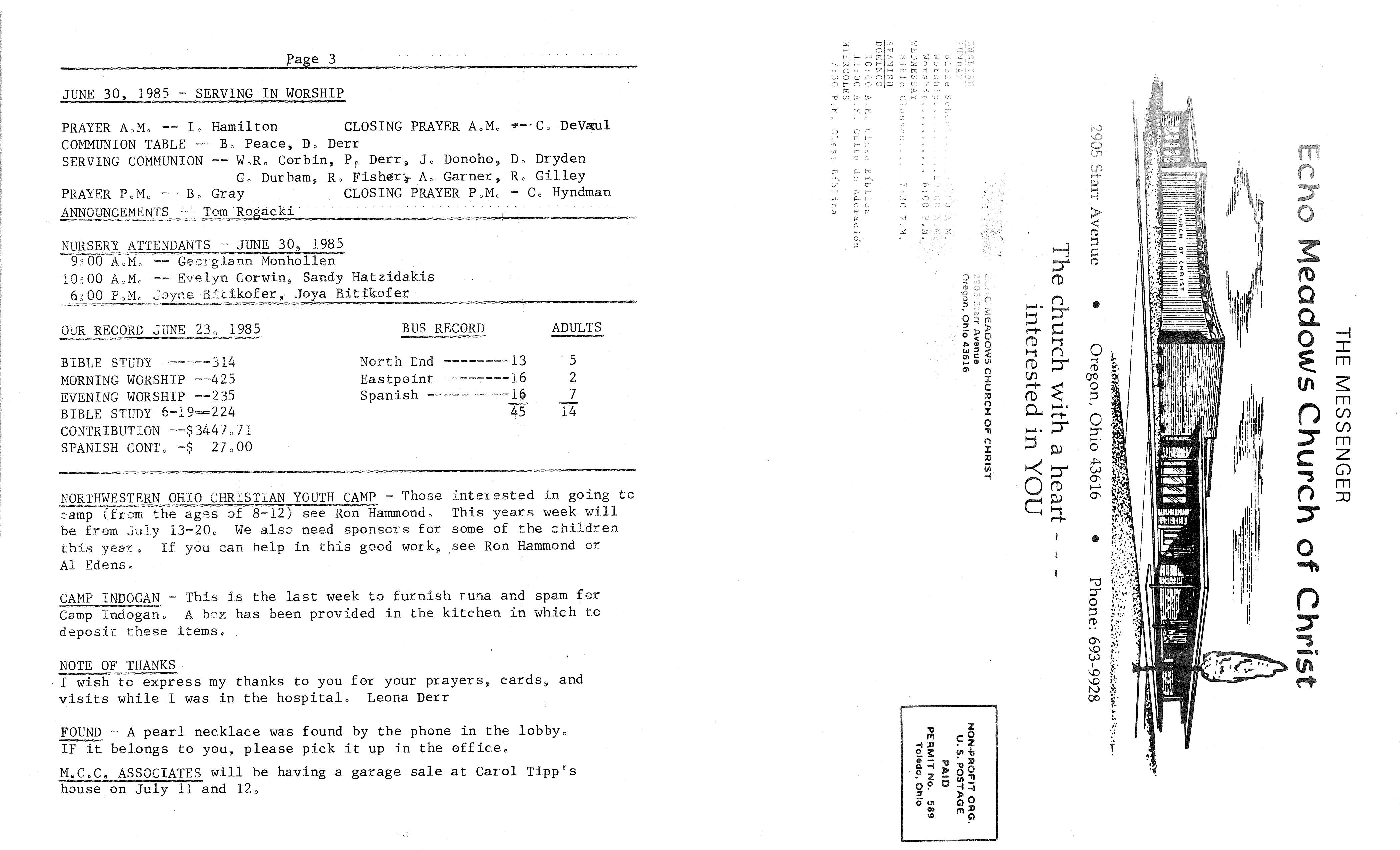 Scanned bulletin, page 1 of 1985-06-30.pdf
