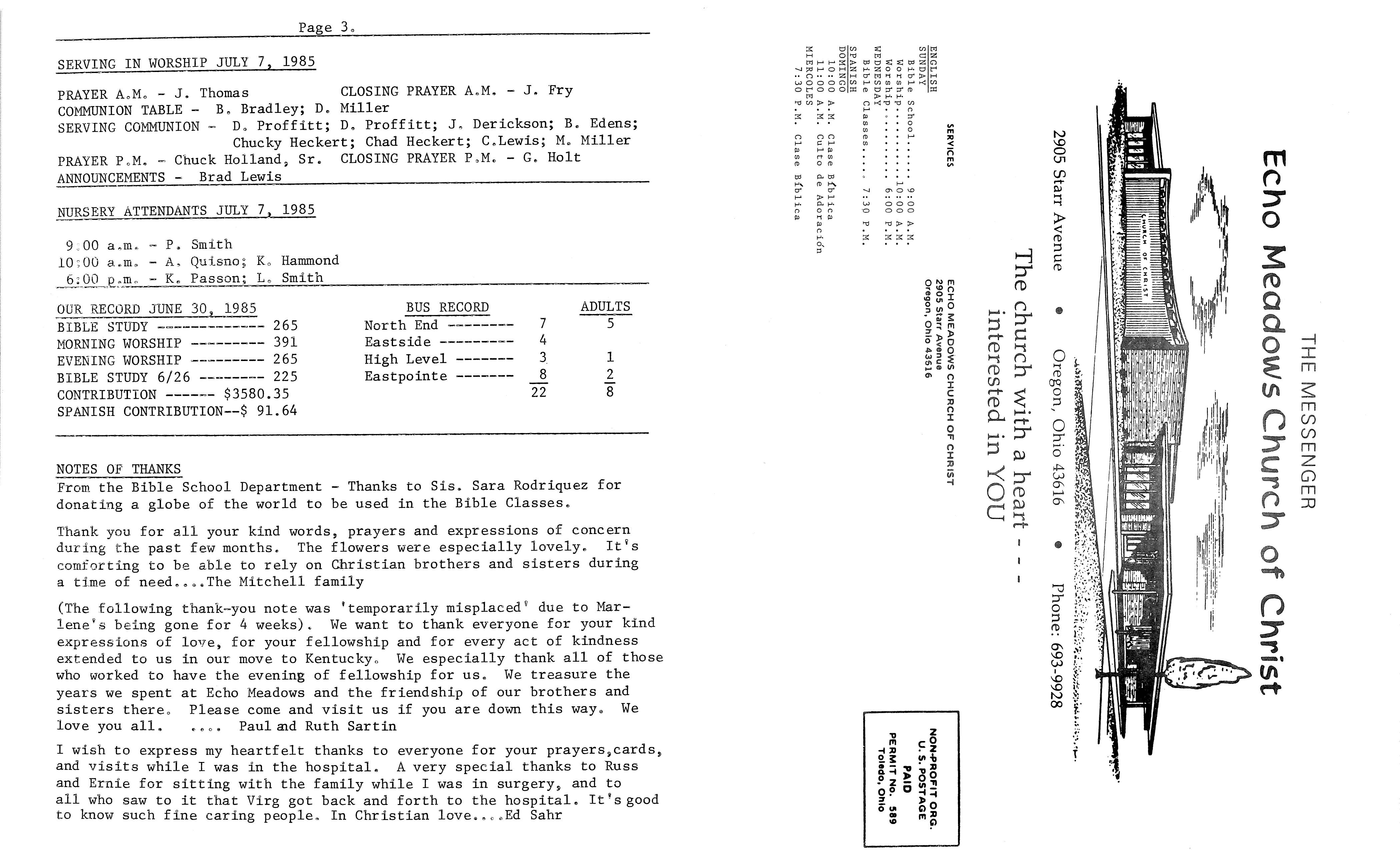 Scanned bulletin, page 1 of 1985-07-07.pdf