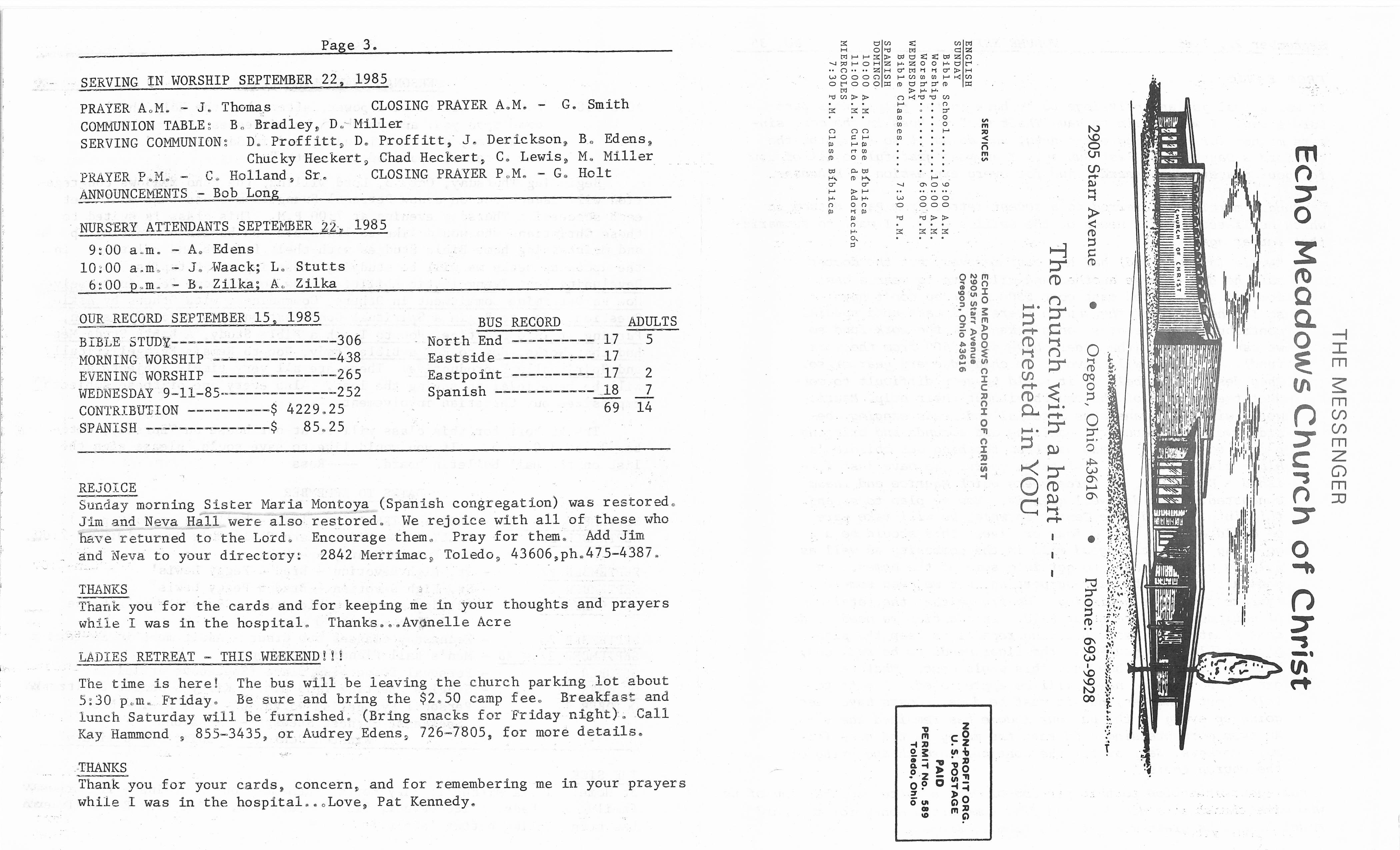 Scanned bulletin, page 1 of 1985-09-22.pdf