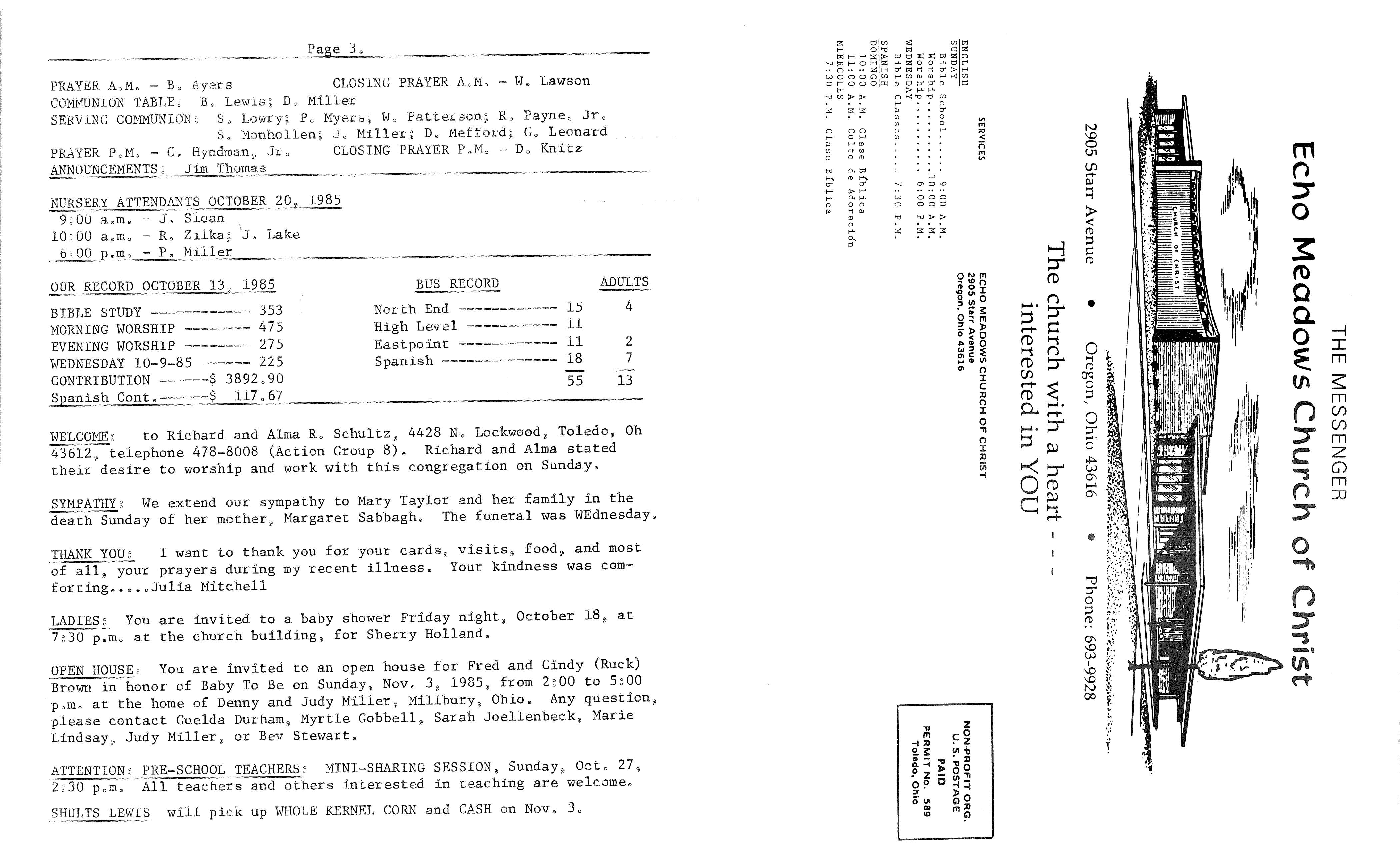 Scanned bulletin, page 1 of 1985-10-20.pdf