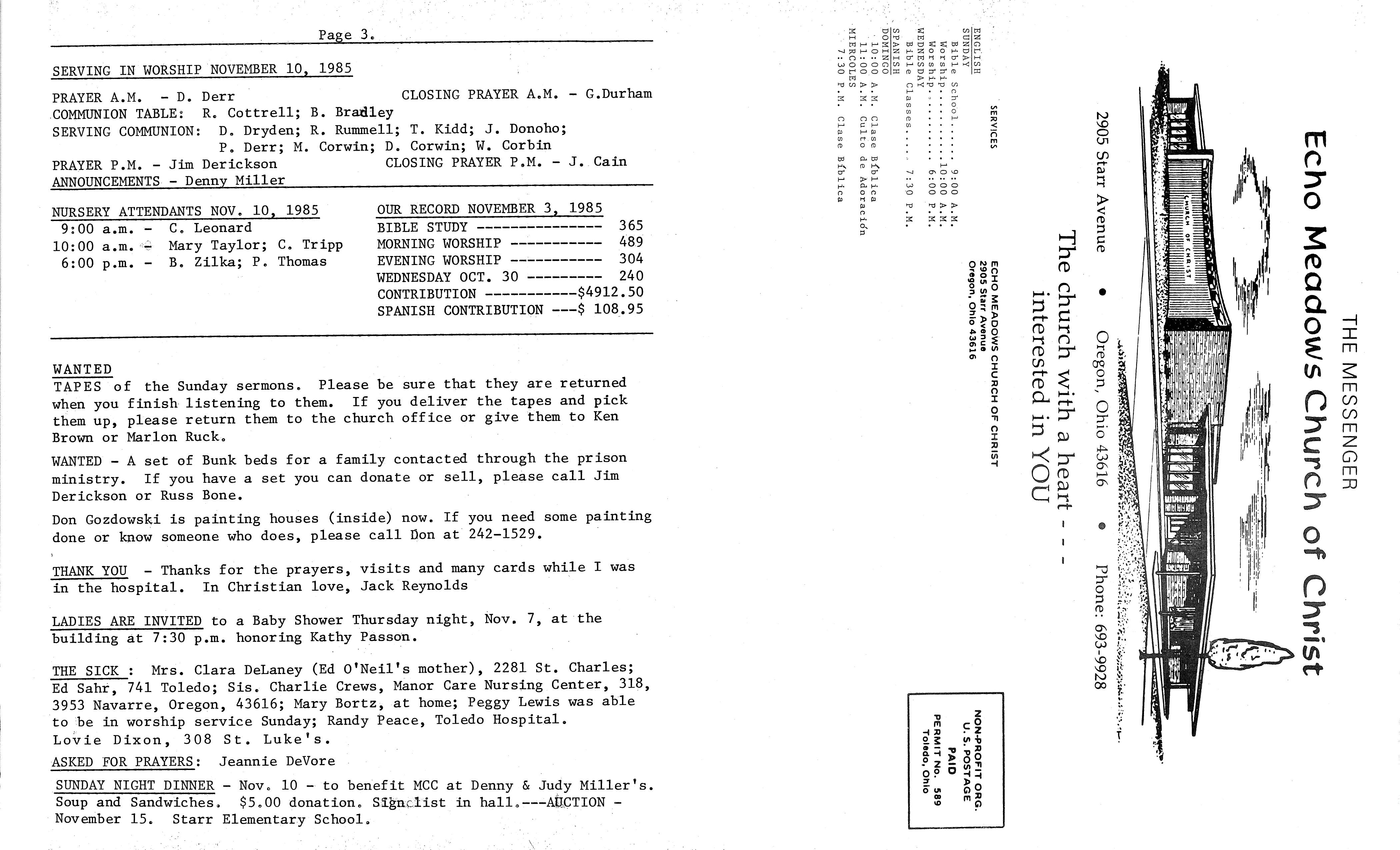 Scanned bulletin, page 1 of 1985-11-10.pdf