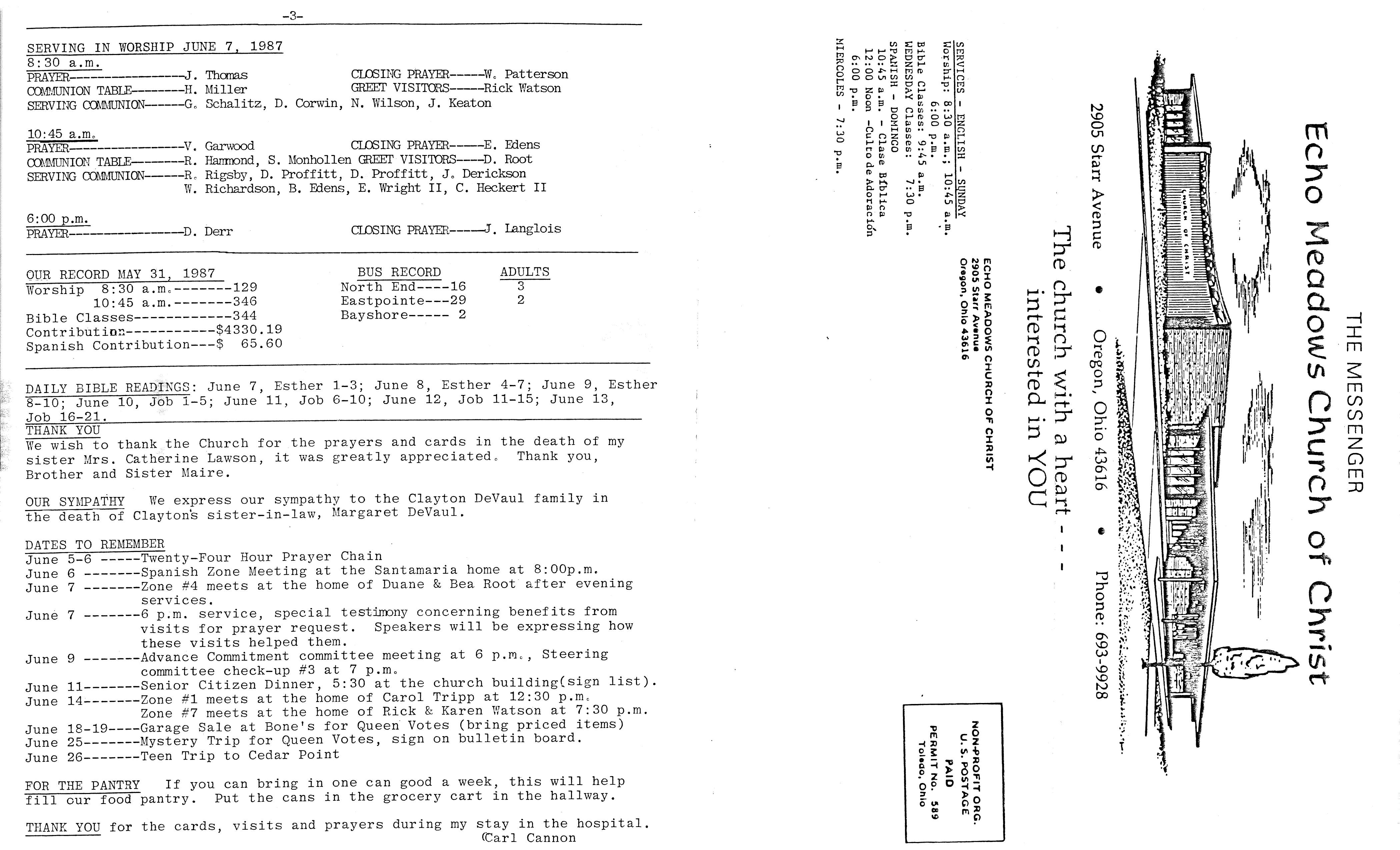 Scanned bulletin, page 1 of 1987-06-07.pdf