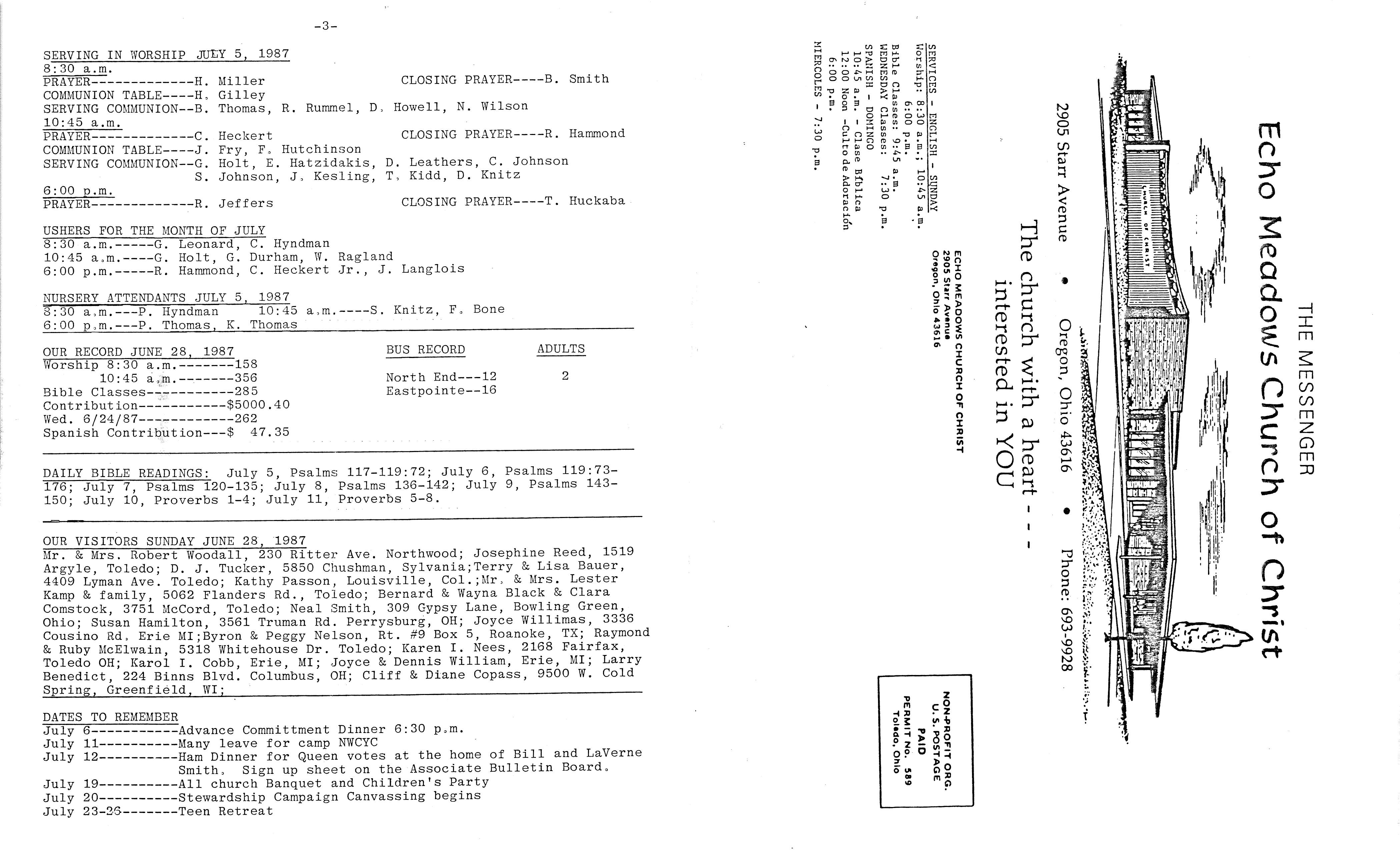 Scanned bulletin, page 1 of 1987-07-05.pdf