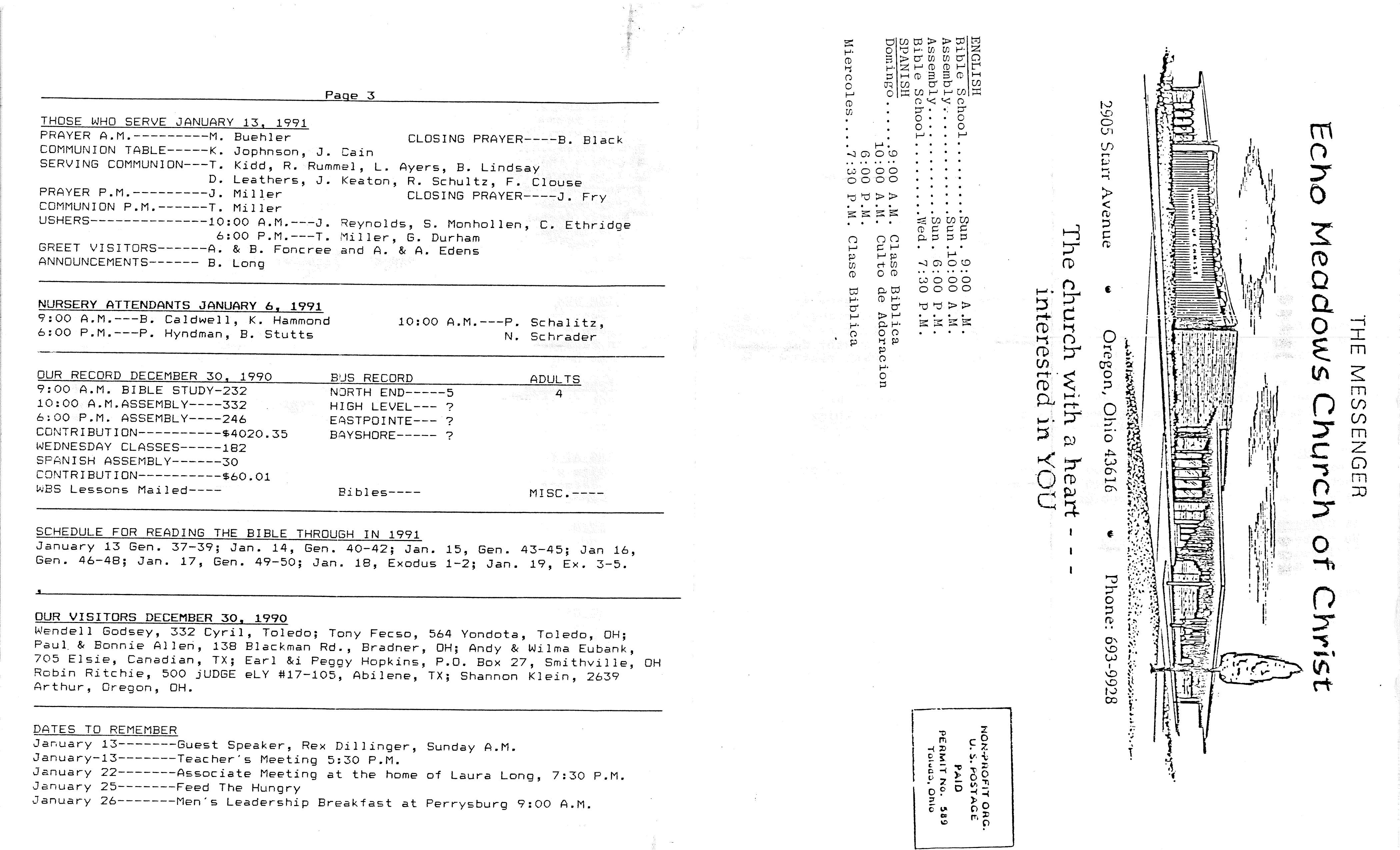 Scanned bulletin, page 1 of 1991-01-13.pdf