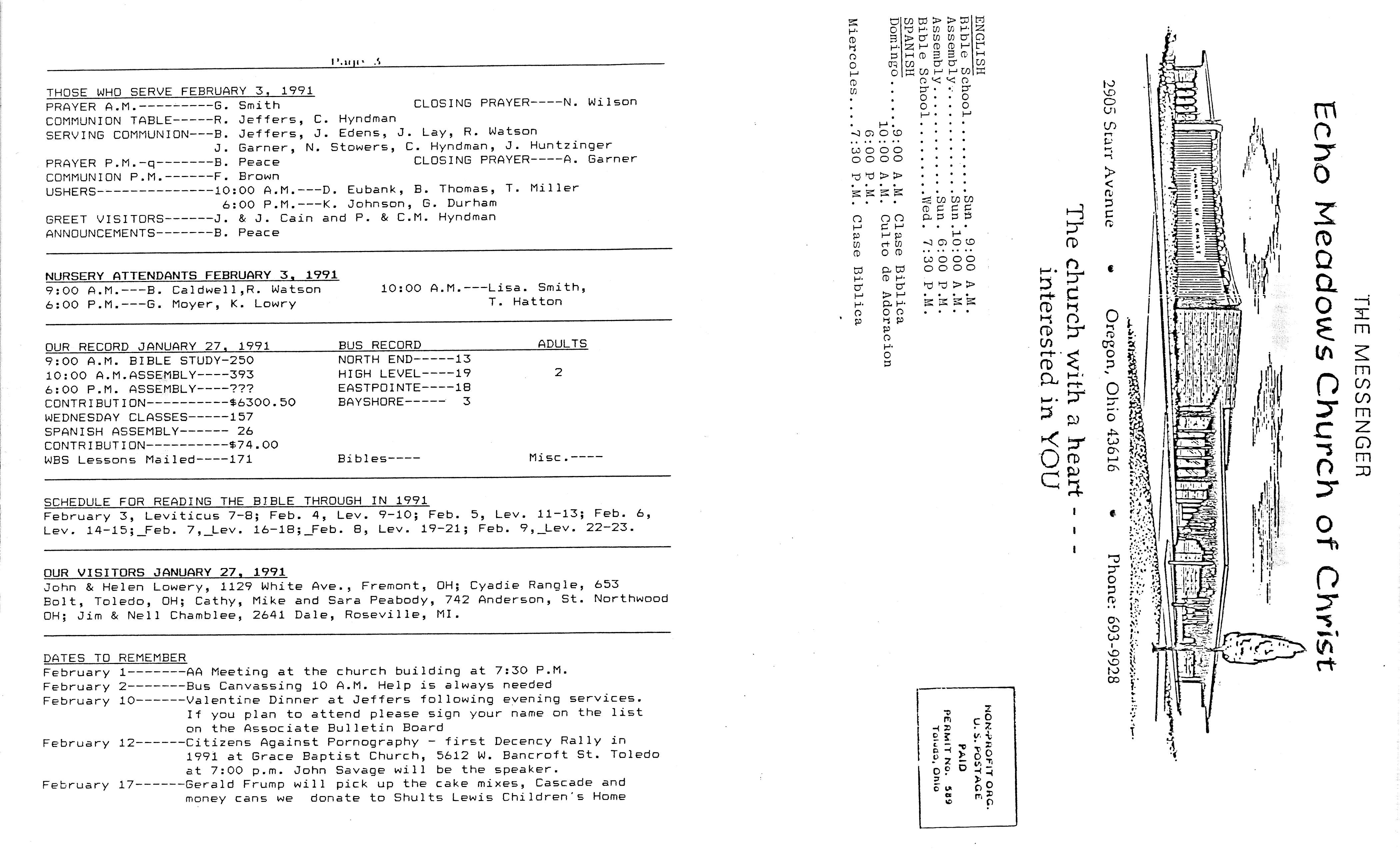 Scanned bulletin, page 1 of 1991-02-03.pdf