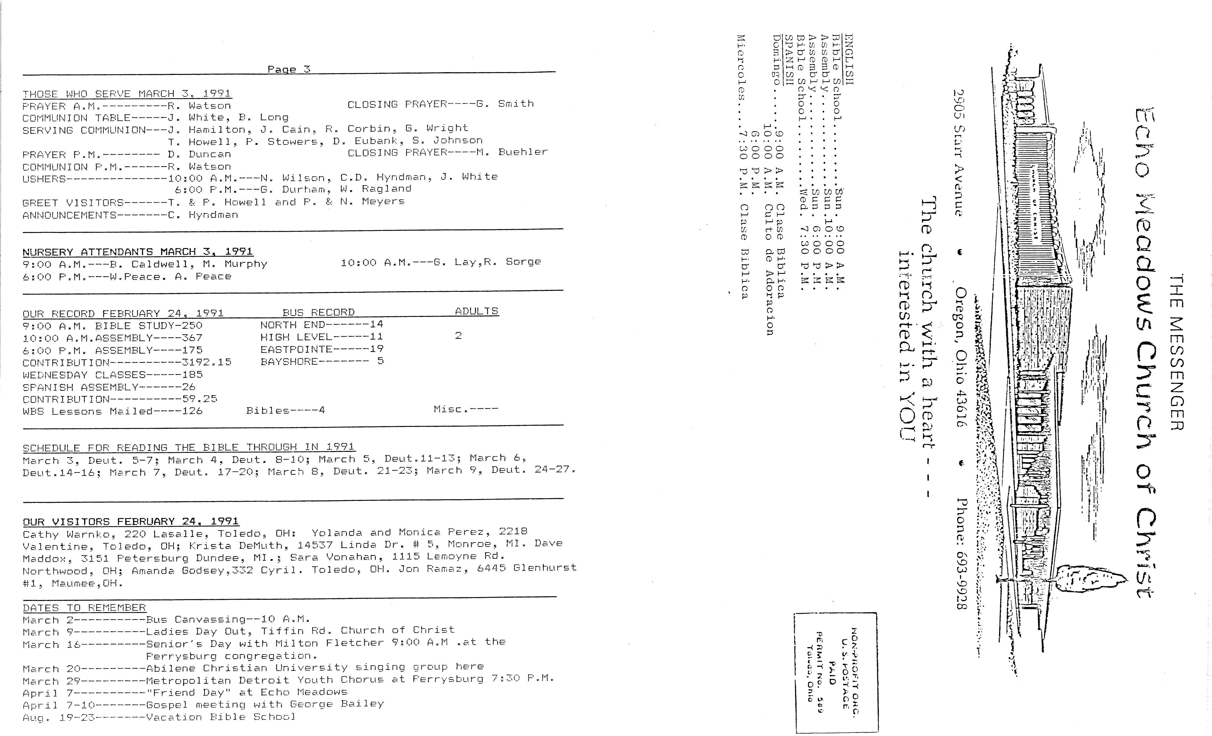 Scanned bulletin, page 1 of 1991-03-03.pdf