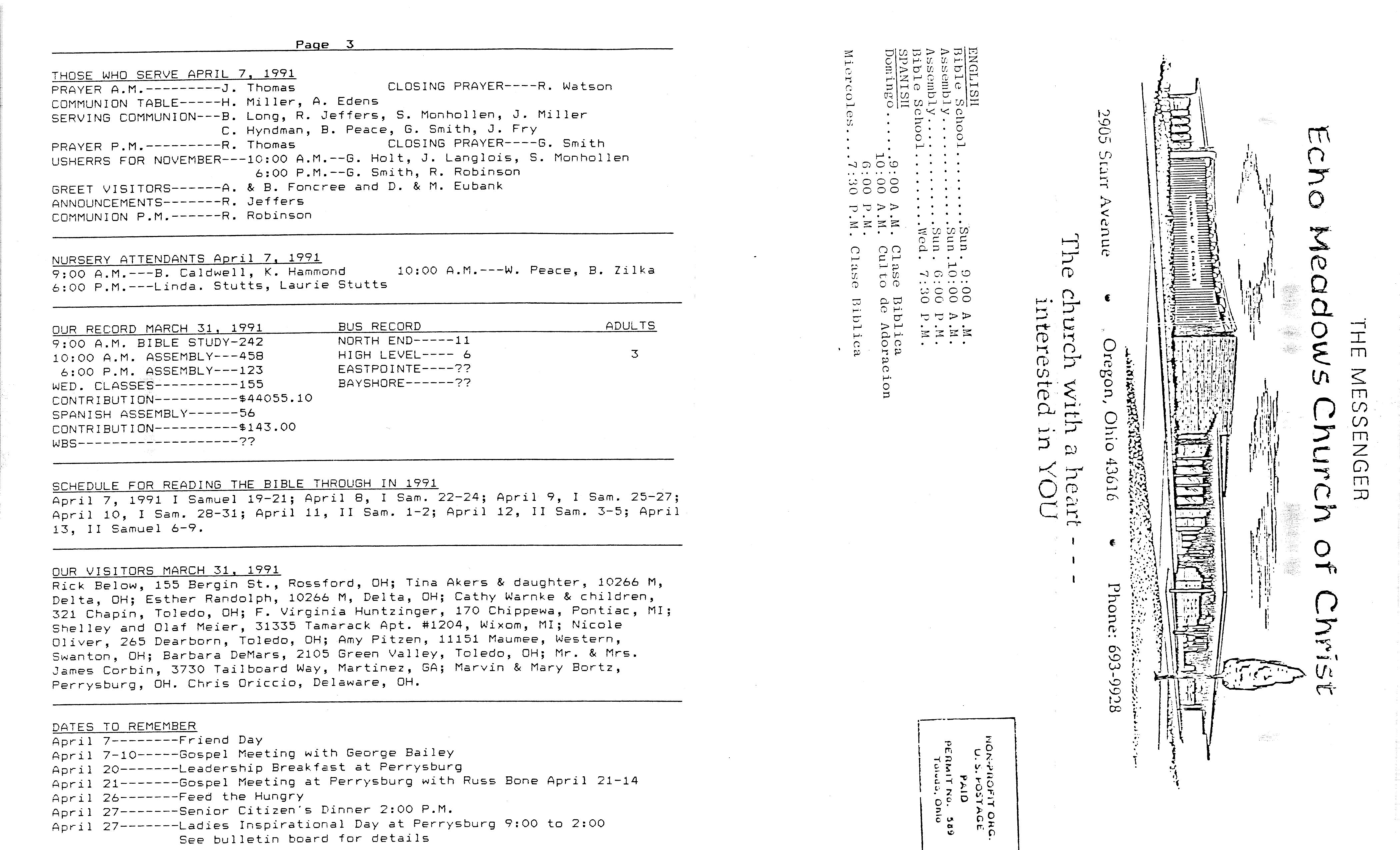 Scanned bulletin, page 1 of 1991-04-07.pdf