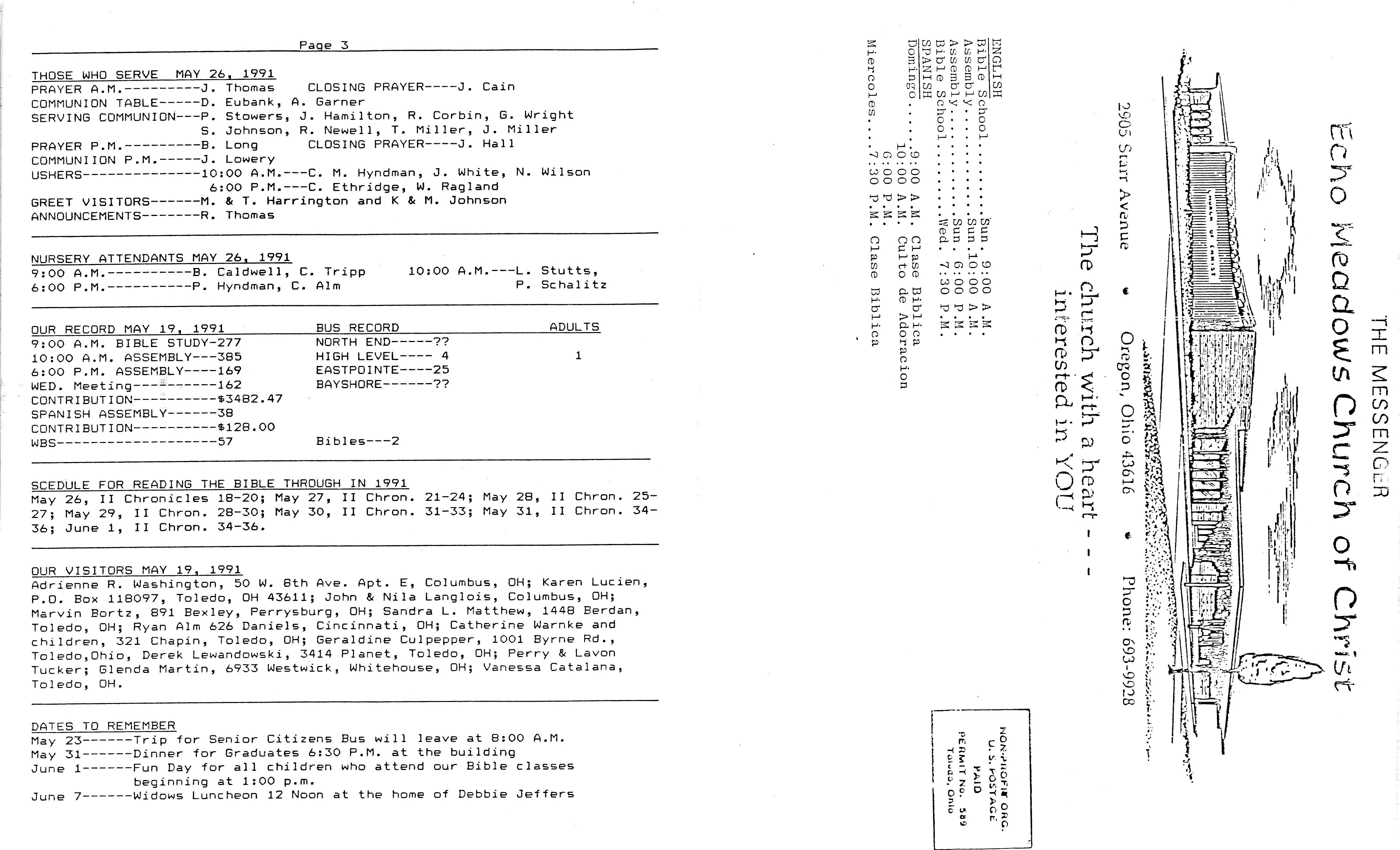 Scanned bulletin, page 1 of 1991-05-26.pdf