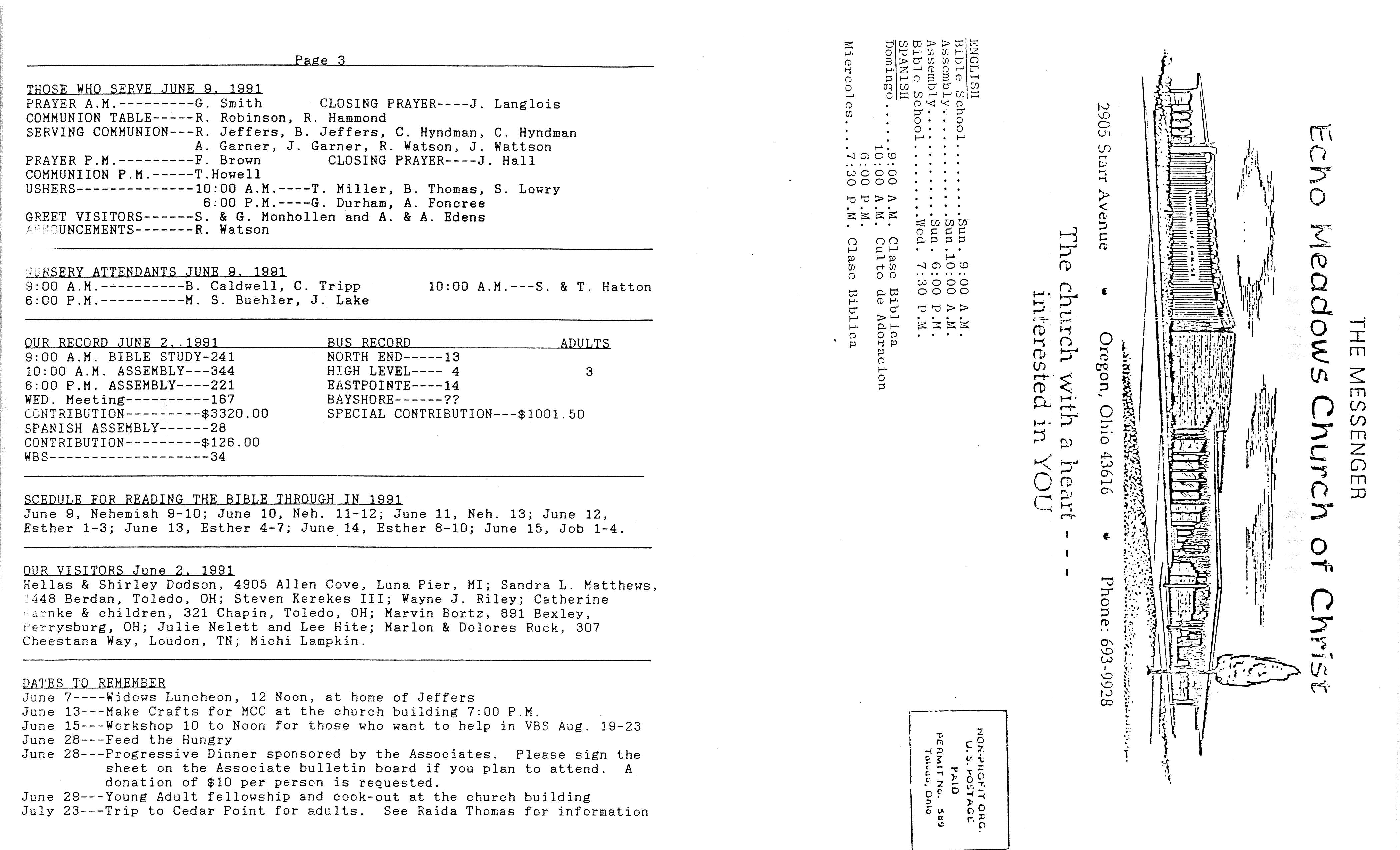Scanned bulletin, page 1 of 1991-06-09.pdf