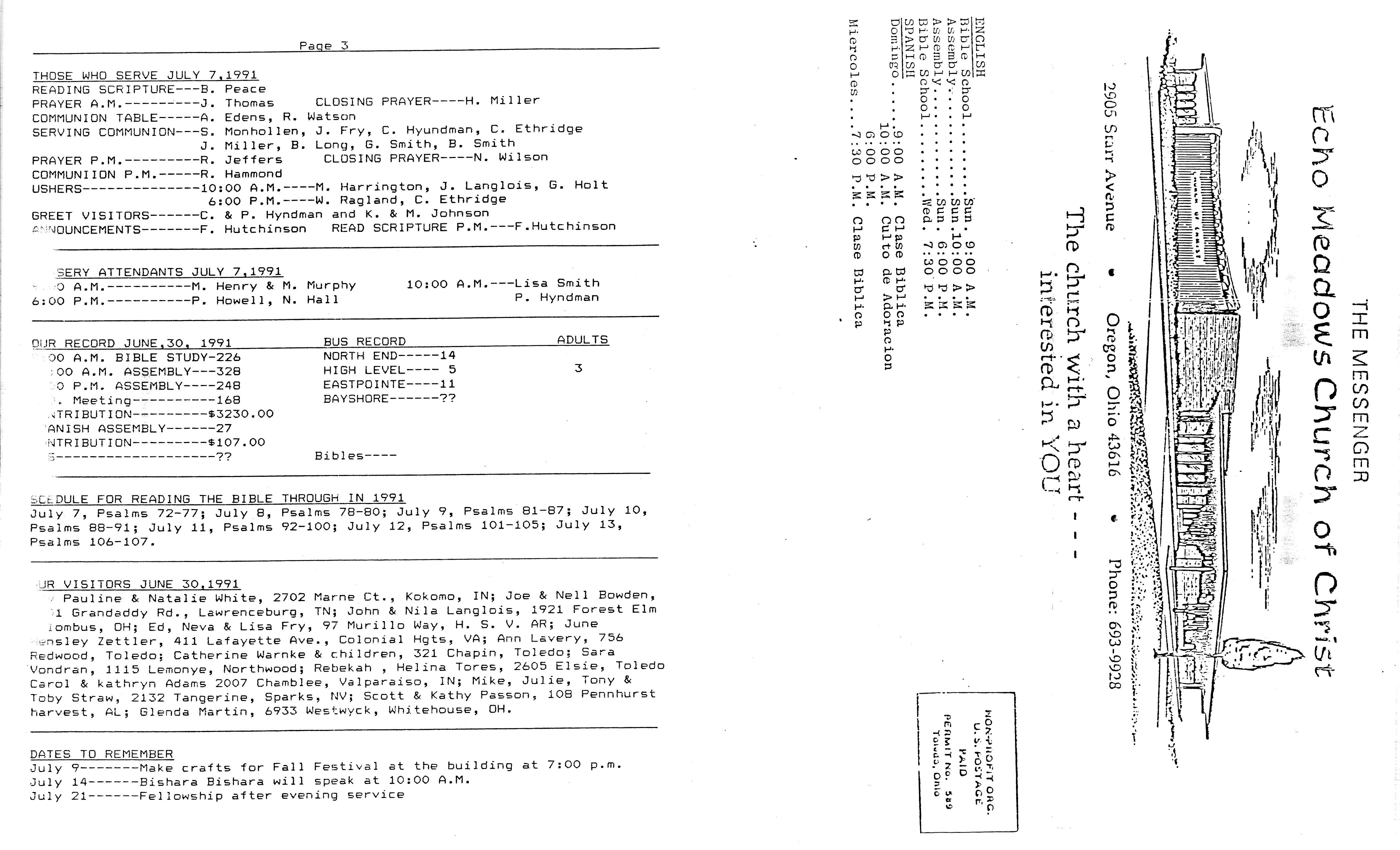 Scanned bulletin, page 1 of 1991-07-07.pdf