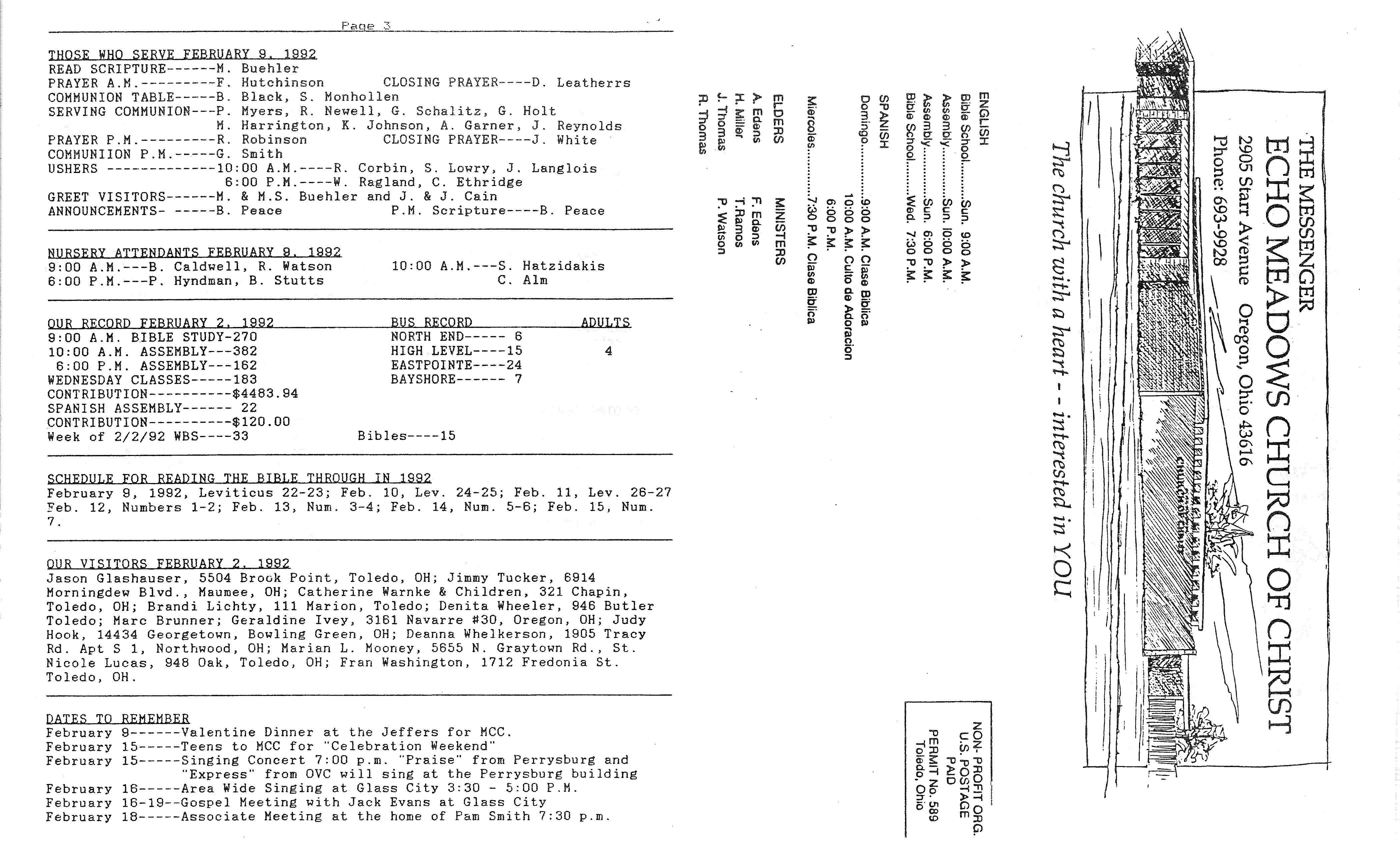 Scanned bulletin, page 1 of 1992-02-09.pdf