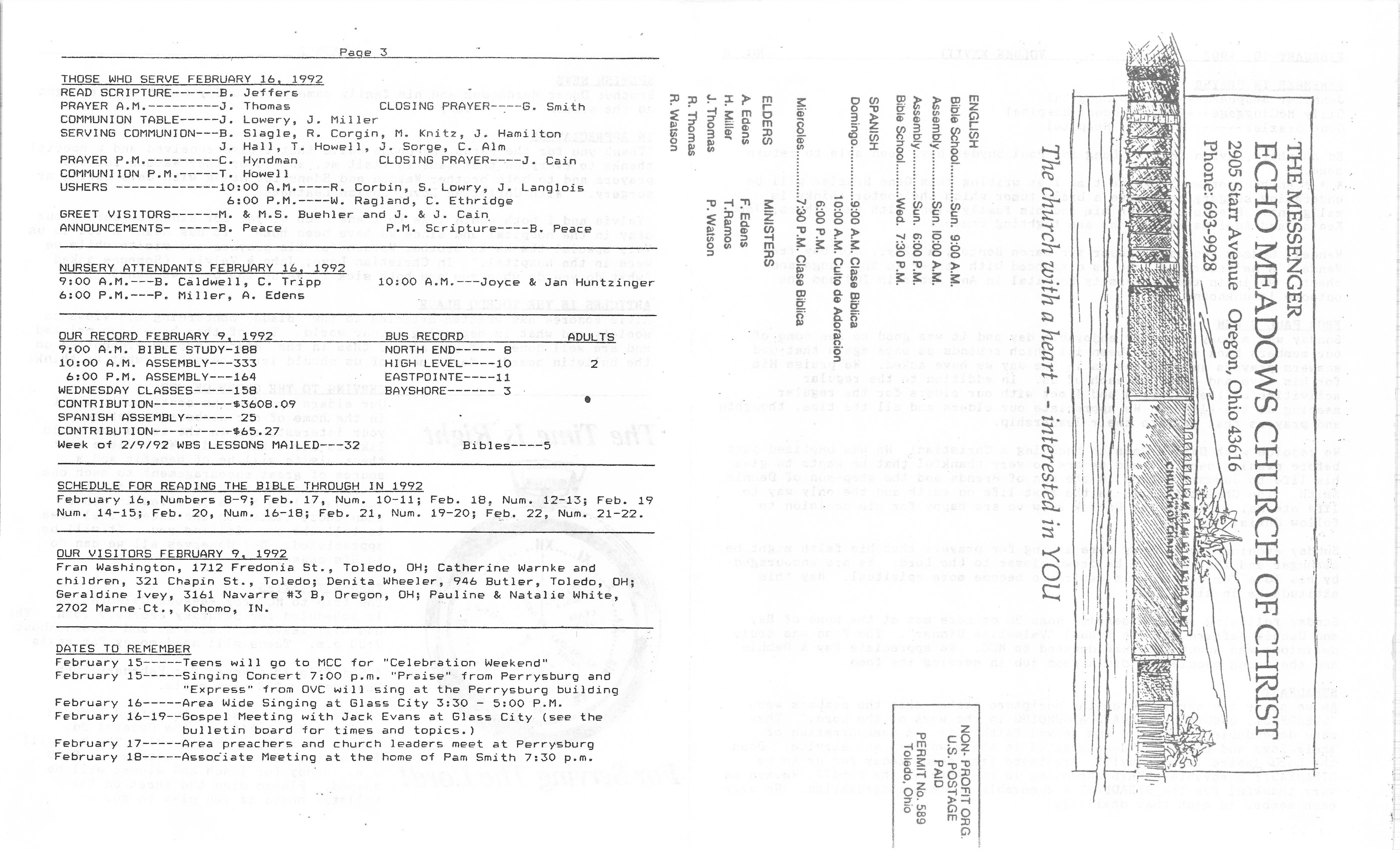 Scanned bulletin, page 1 of 1992-02-16.pdf