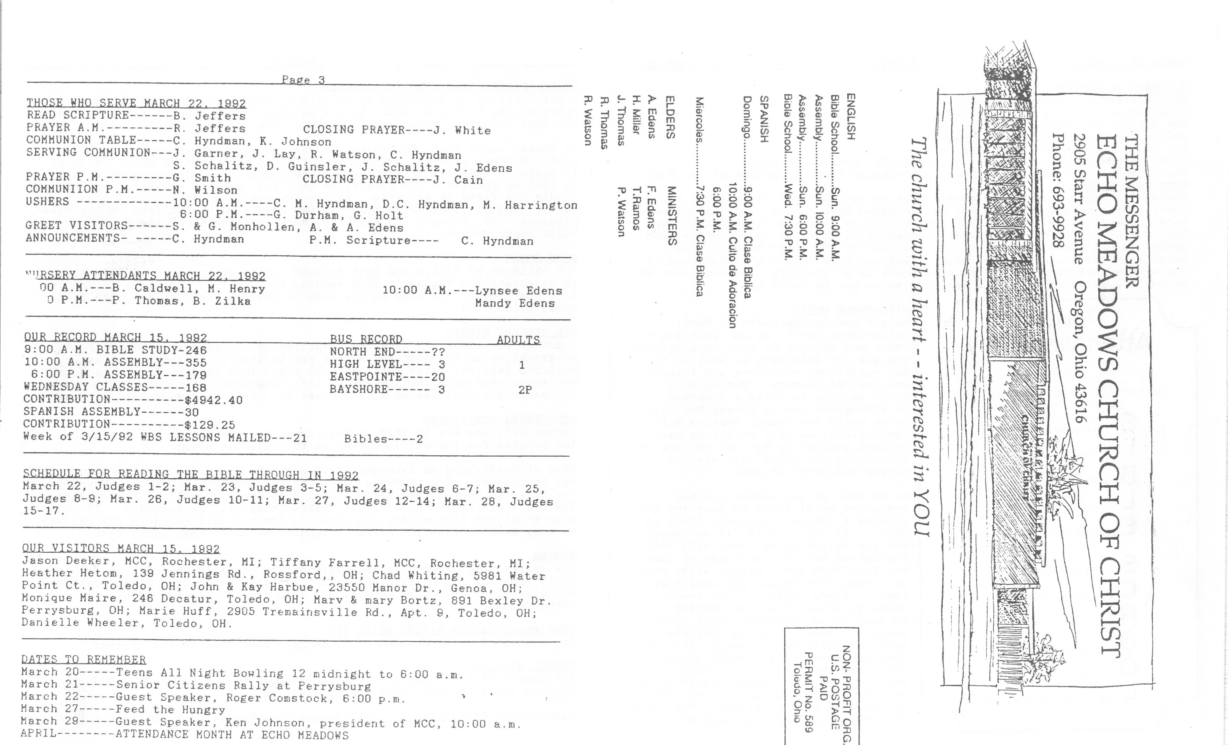 Scanned bulletin, page 1 of 1992-03-22.pdf