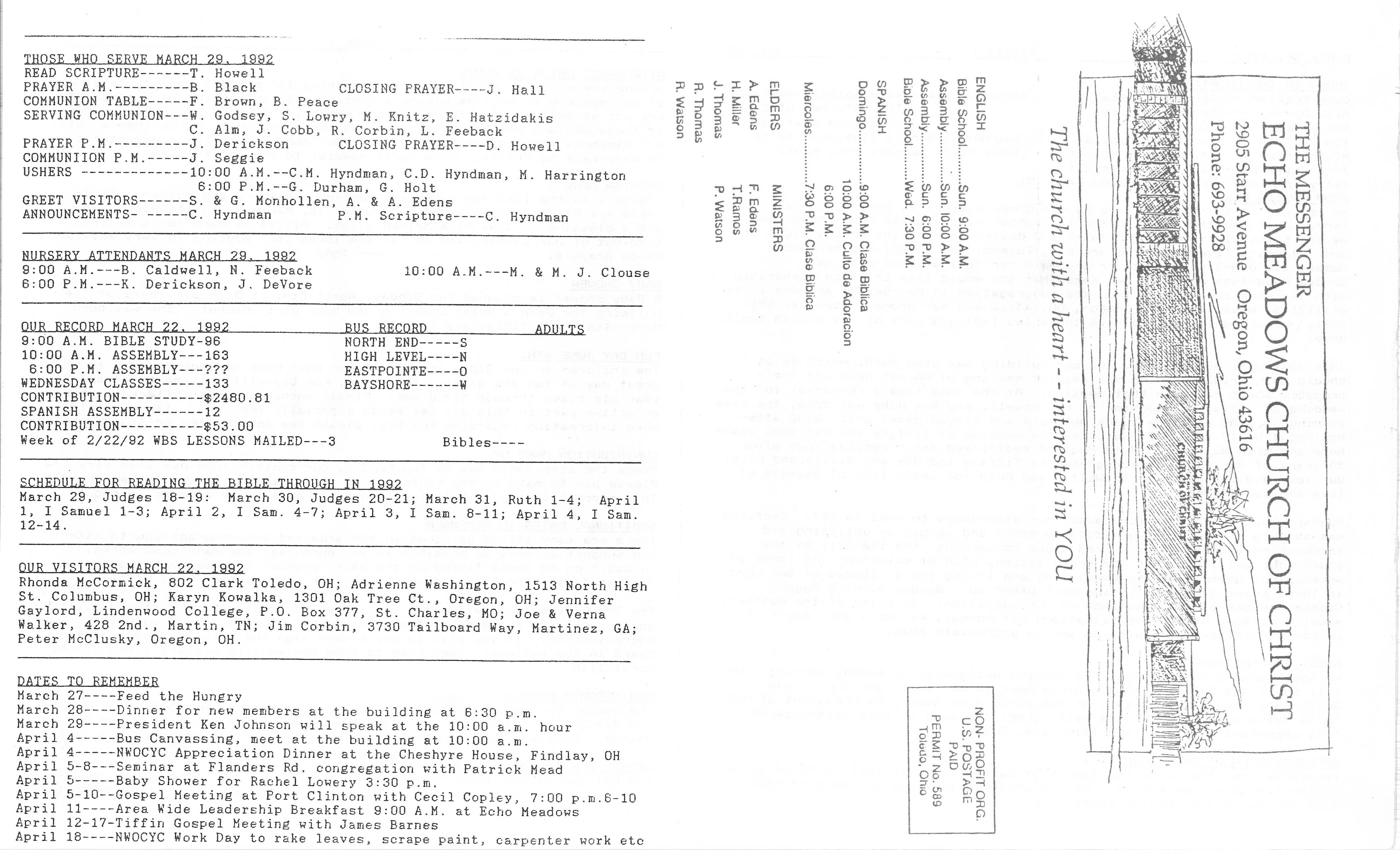 Scanned bulletin, page 1 of 1992-03-29.pdf