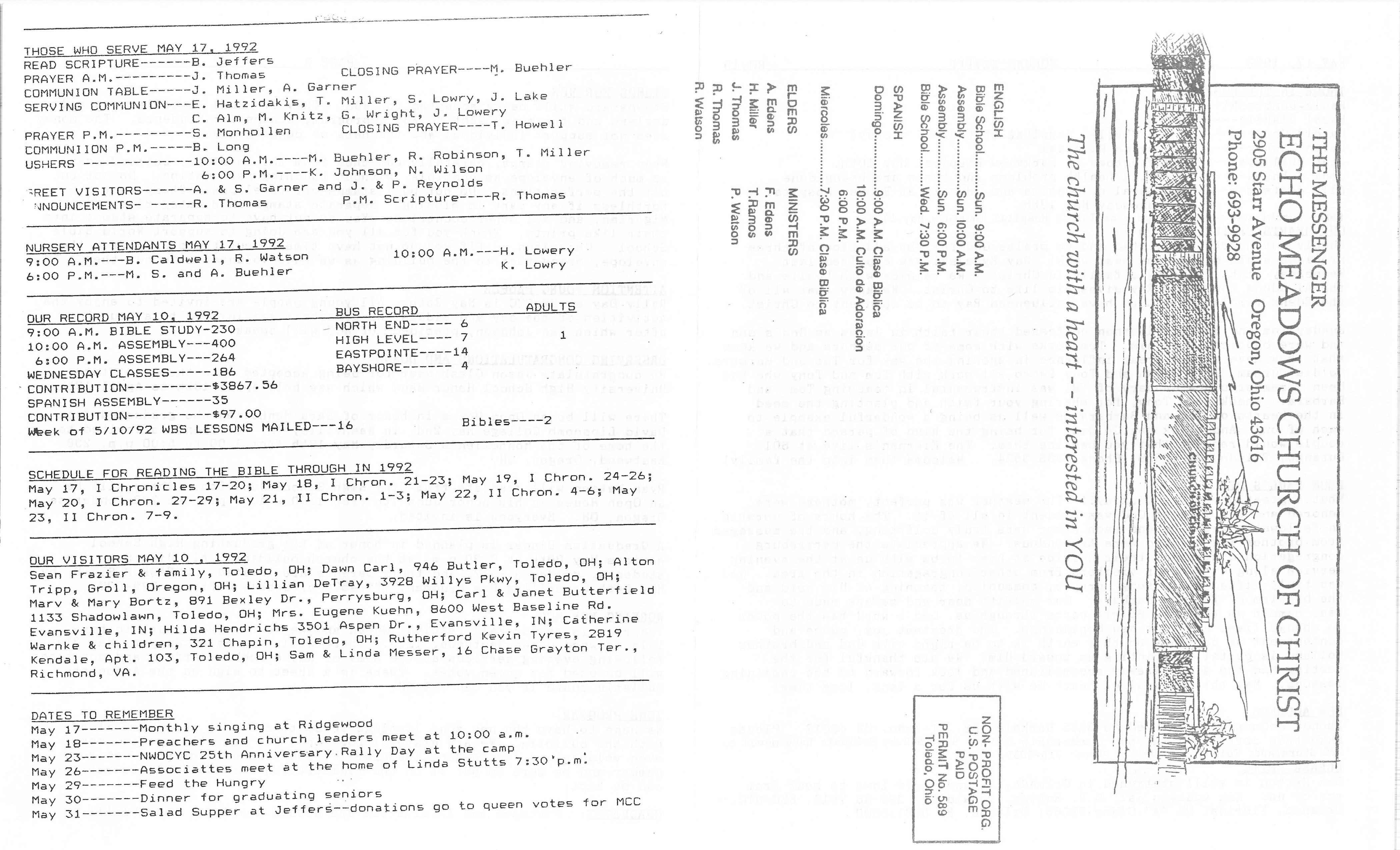 Scanned bulletin, page 1 of 1992-05-17.pdf
