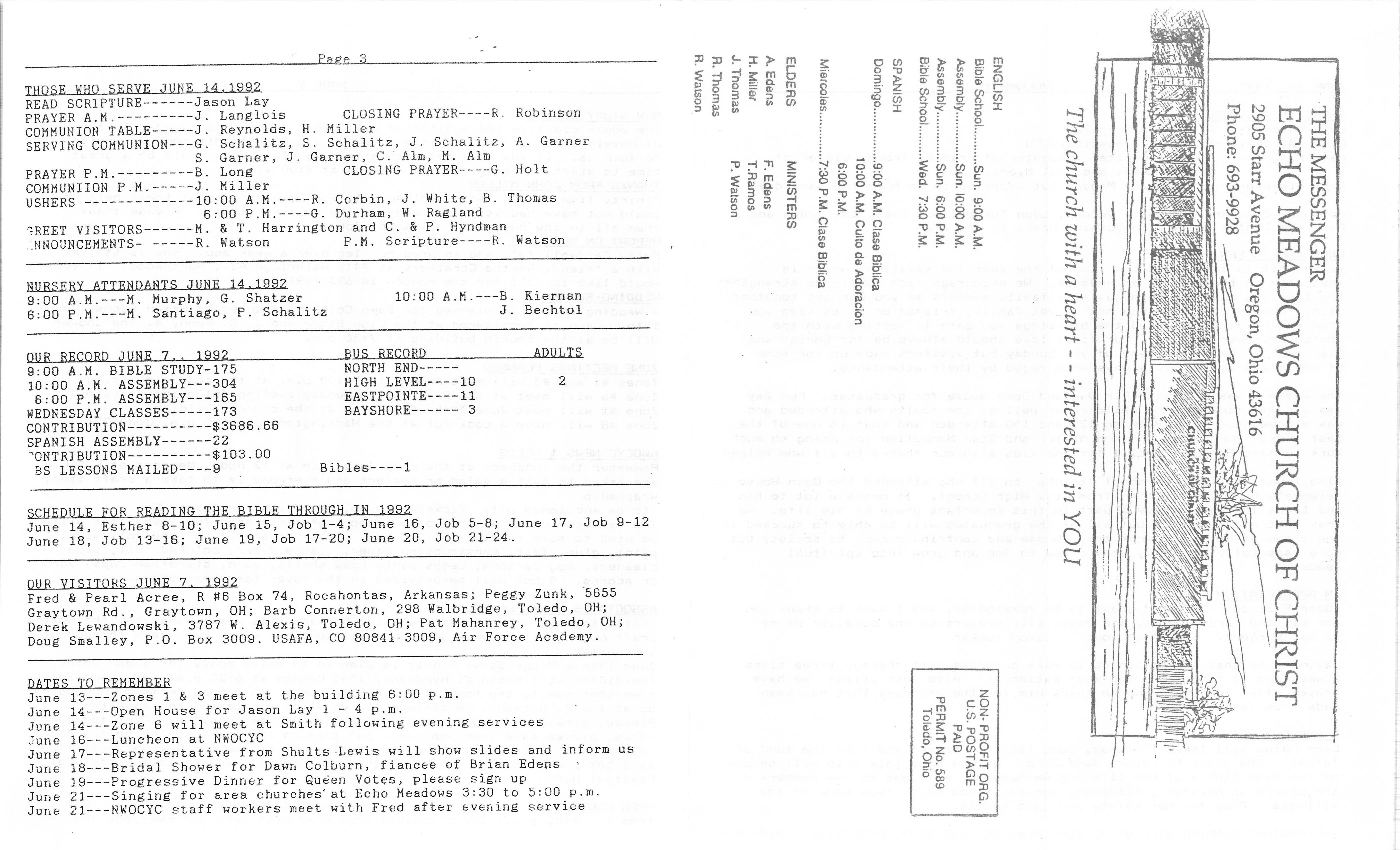 Scanned bulletin, page 1 of 1992-06-14.pdf