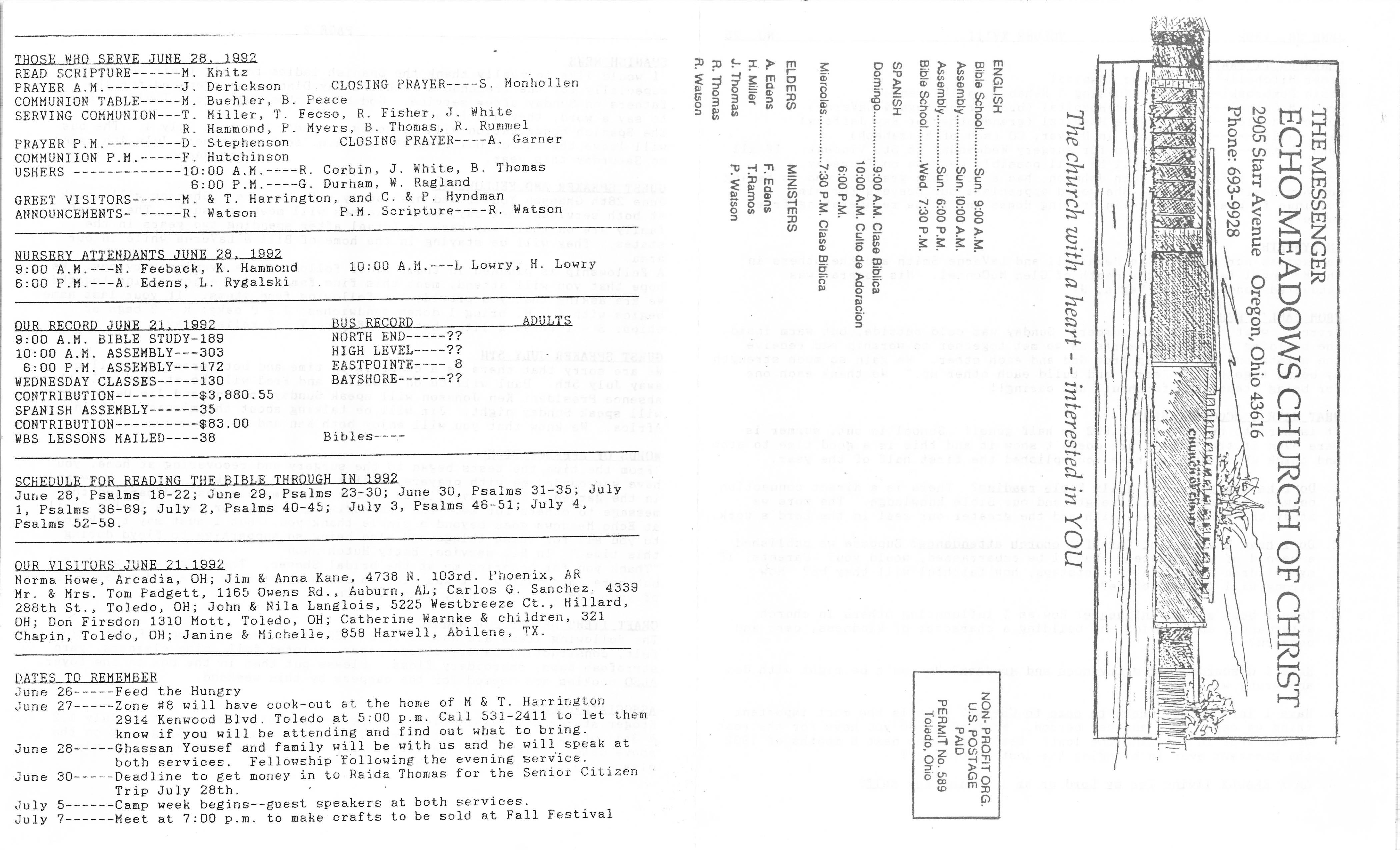 Scanned bulletin, page 1 of 1992-06-28.pdf