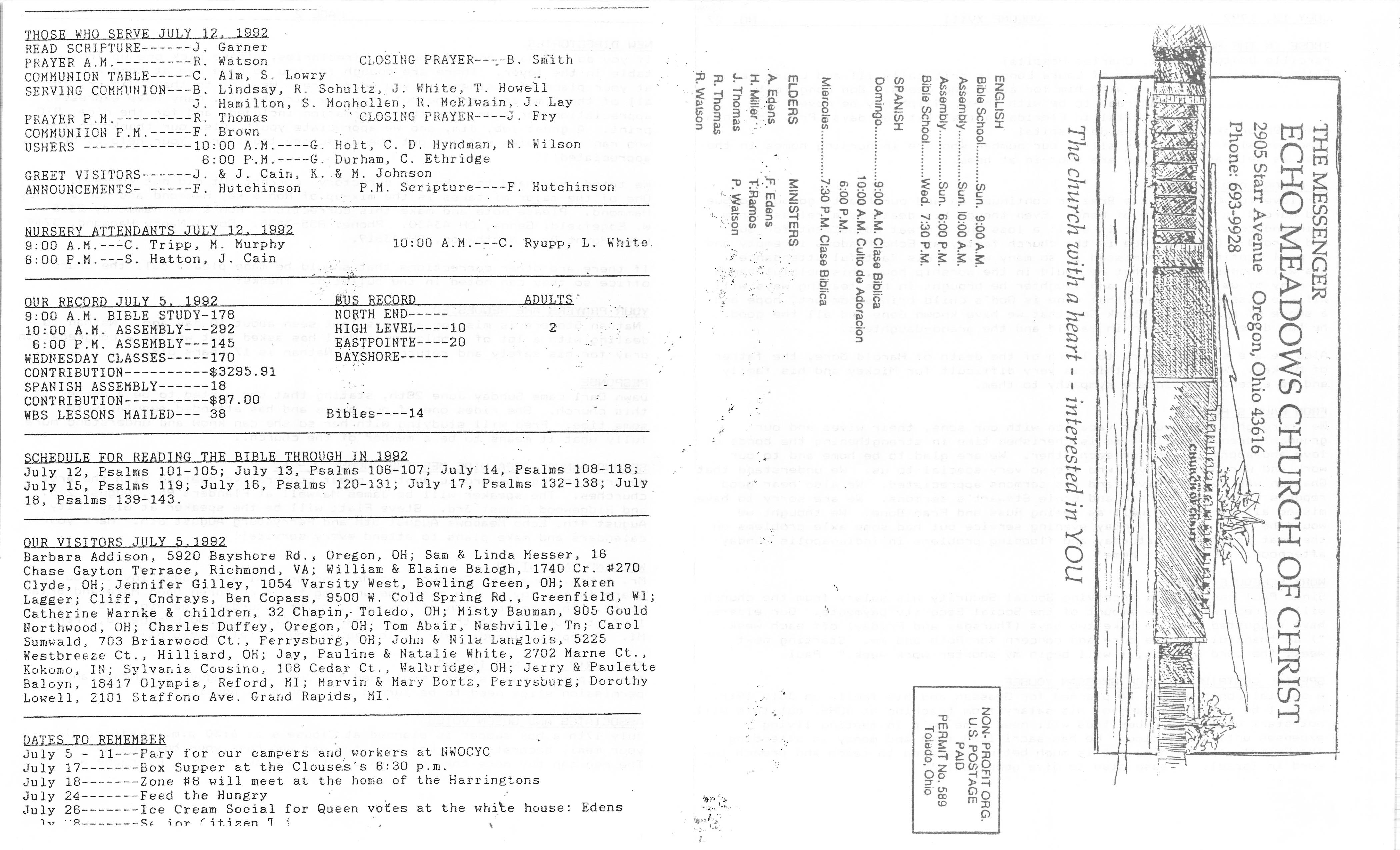 Scanned bulletin, page 1 of 1992-07-12.pdf