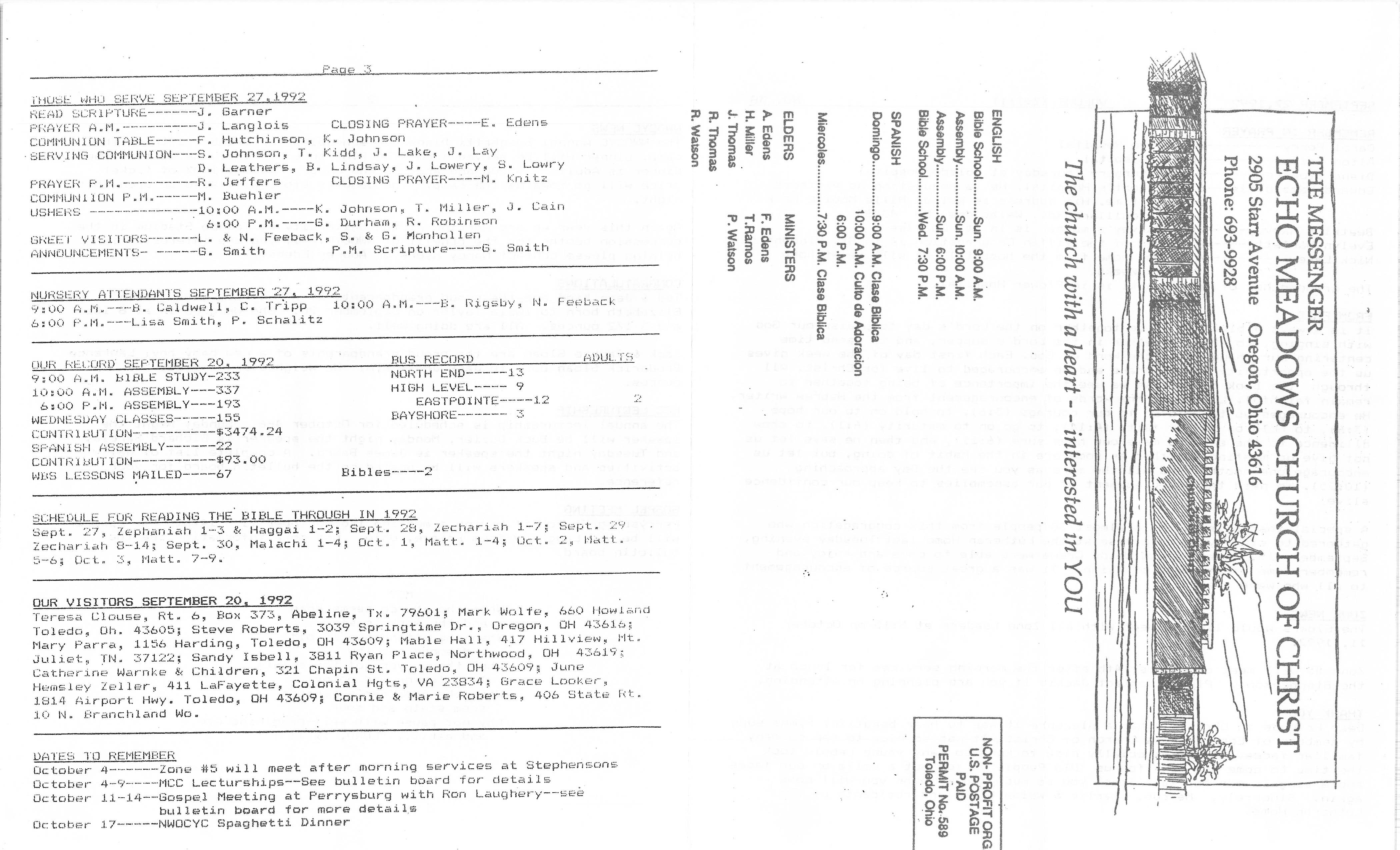 Scanned bulletin, page 1 of 1992-09-27.pdf