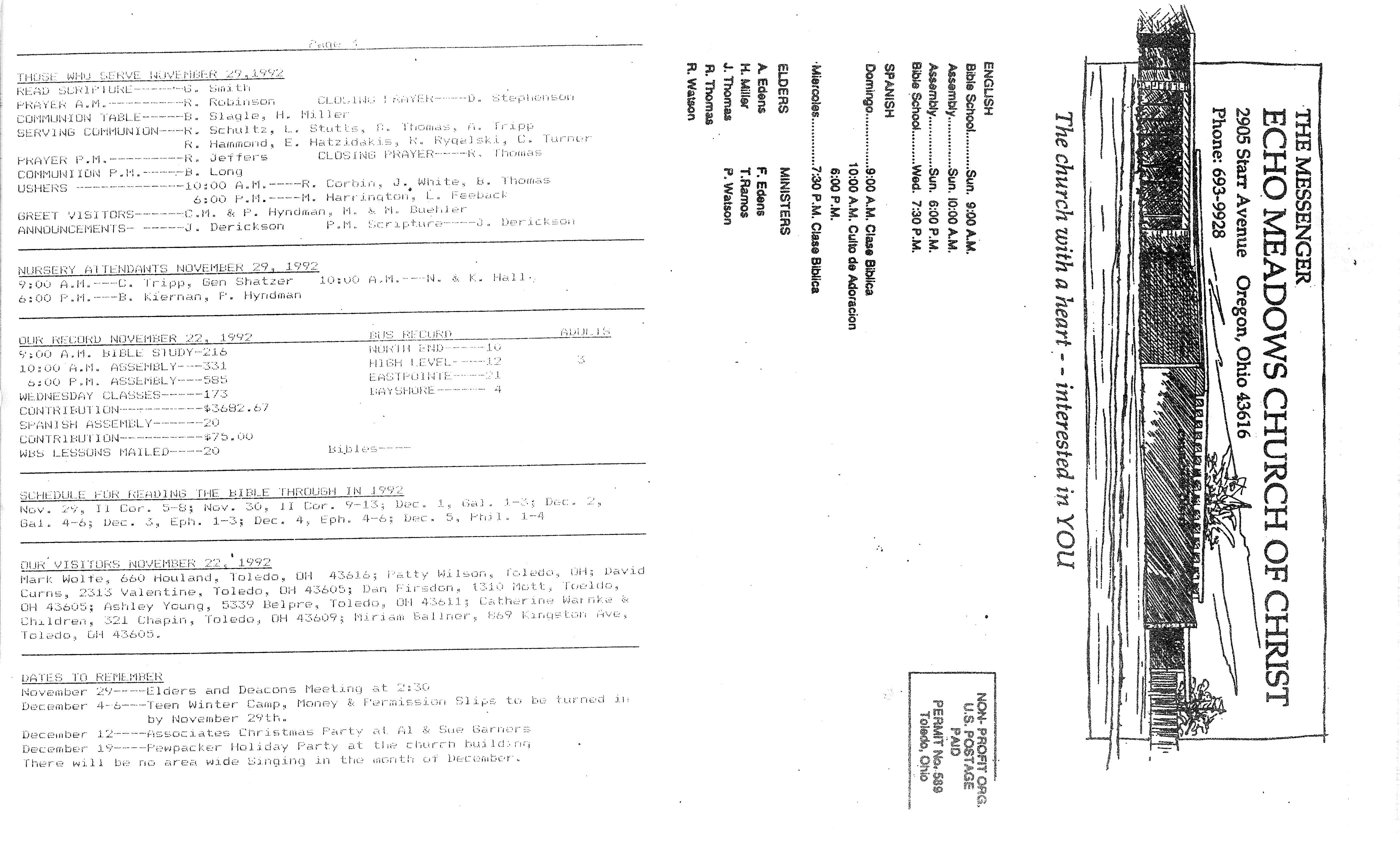 Scanned bulletin, page 1 of 1992-11-29.pdf
