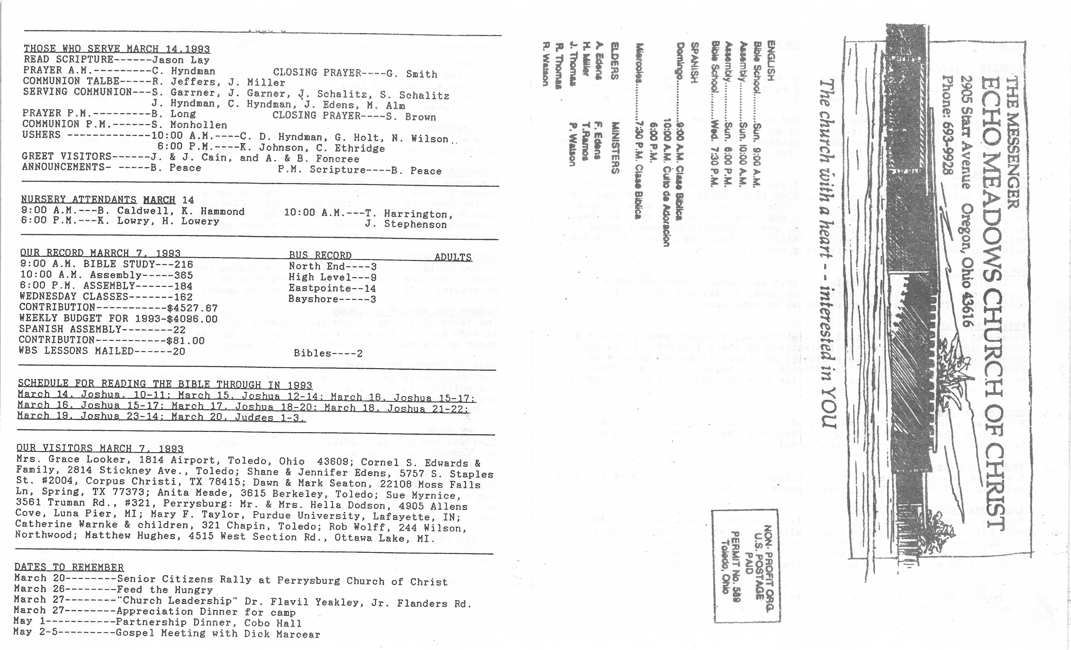 Scanned bulletin, page 1 of 1993-03-14.pdf