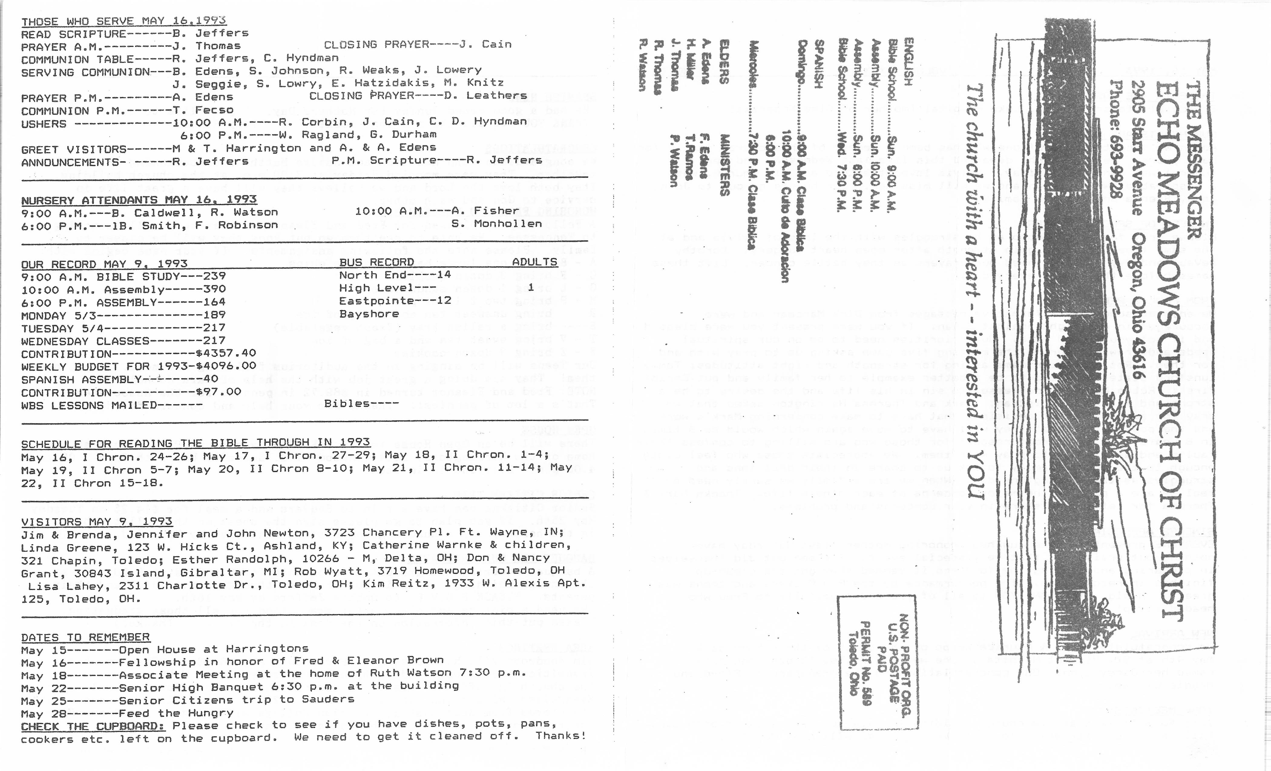 Scanned bulletin, page 1 of 1993-05-16.pdf