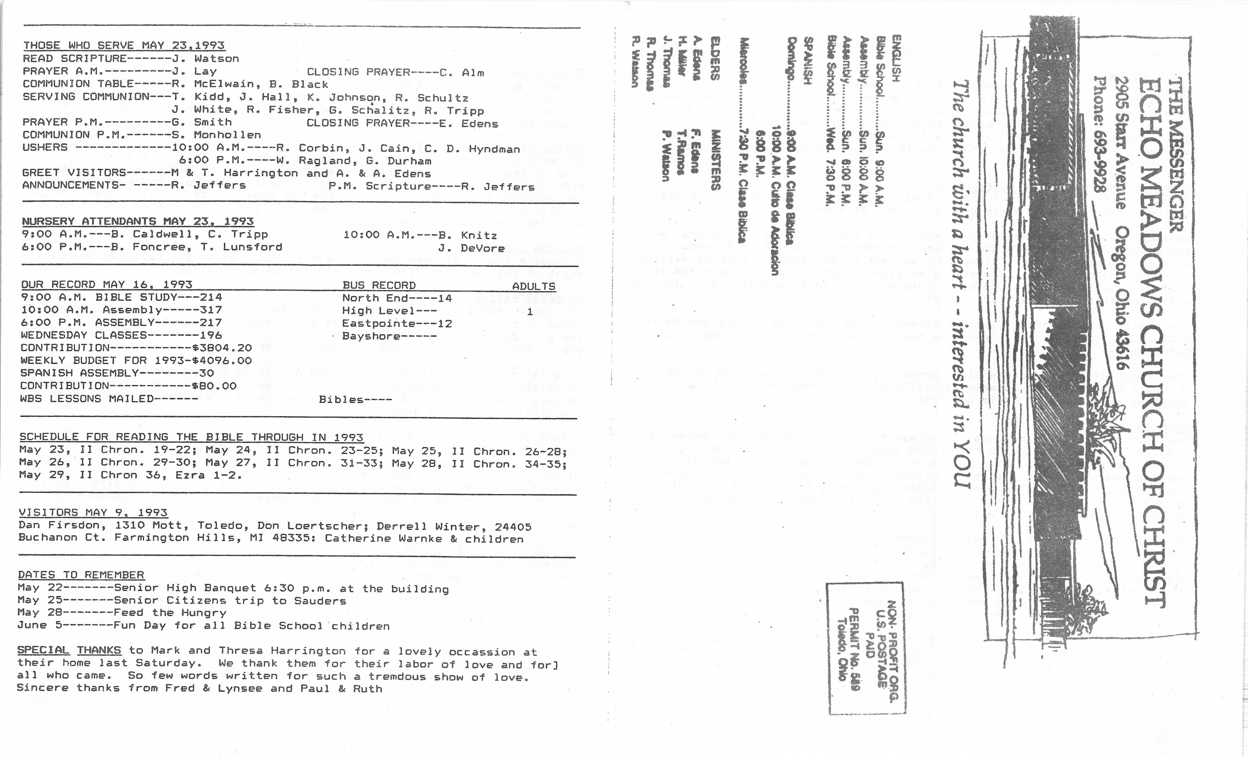 Scanned bulletin, page 1 of 1993-05-23.pdf