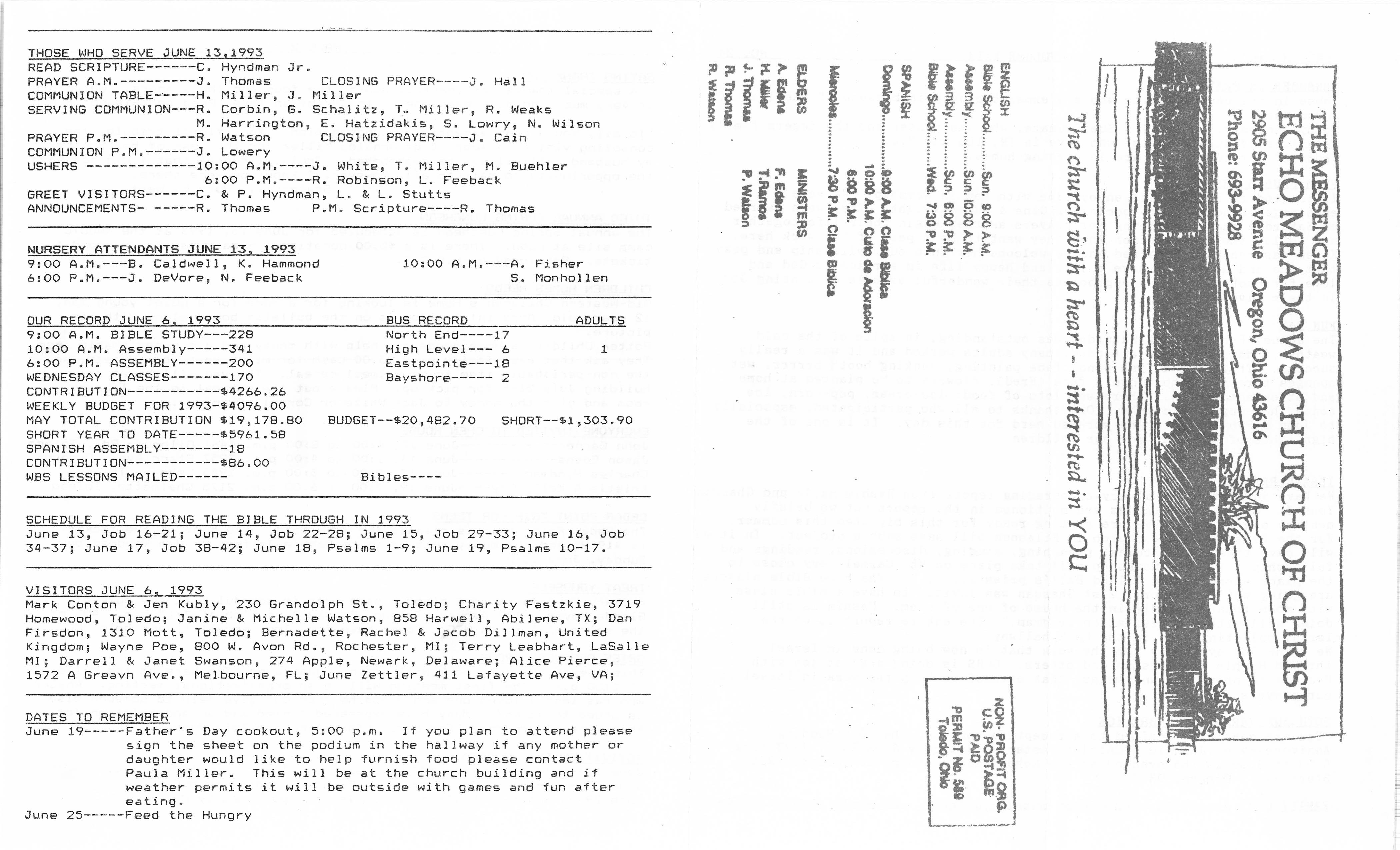 Scanned bulletin, page 1 of 1993-06-13.pdf